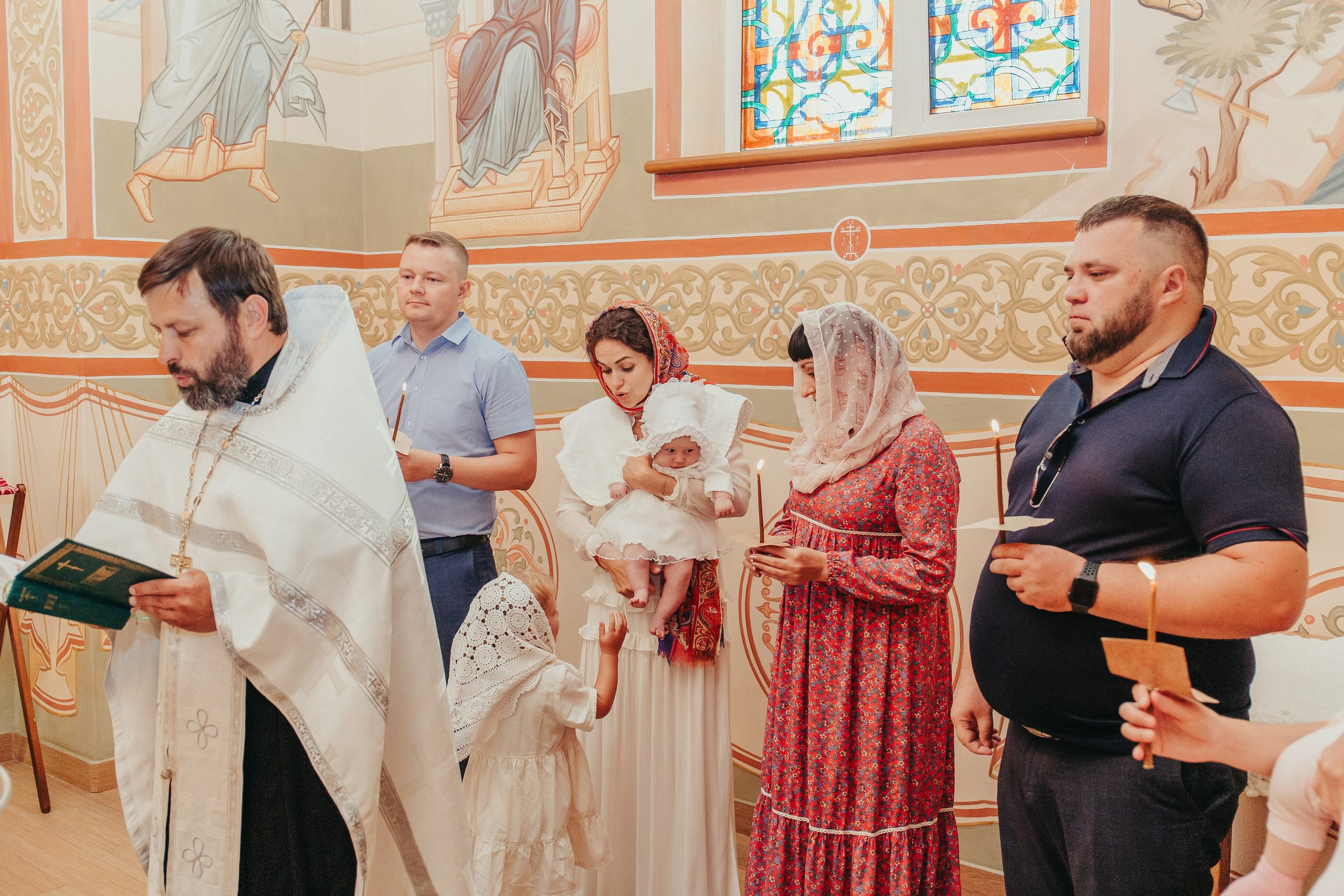 Крещение Маши в Черниговском Скиту. Фотограф новорожденных и детский в Сергиевом Посаде Кругликова Юлия
