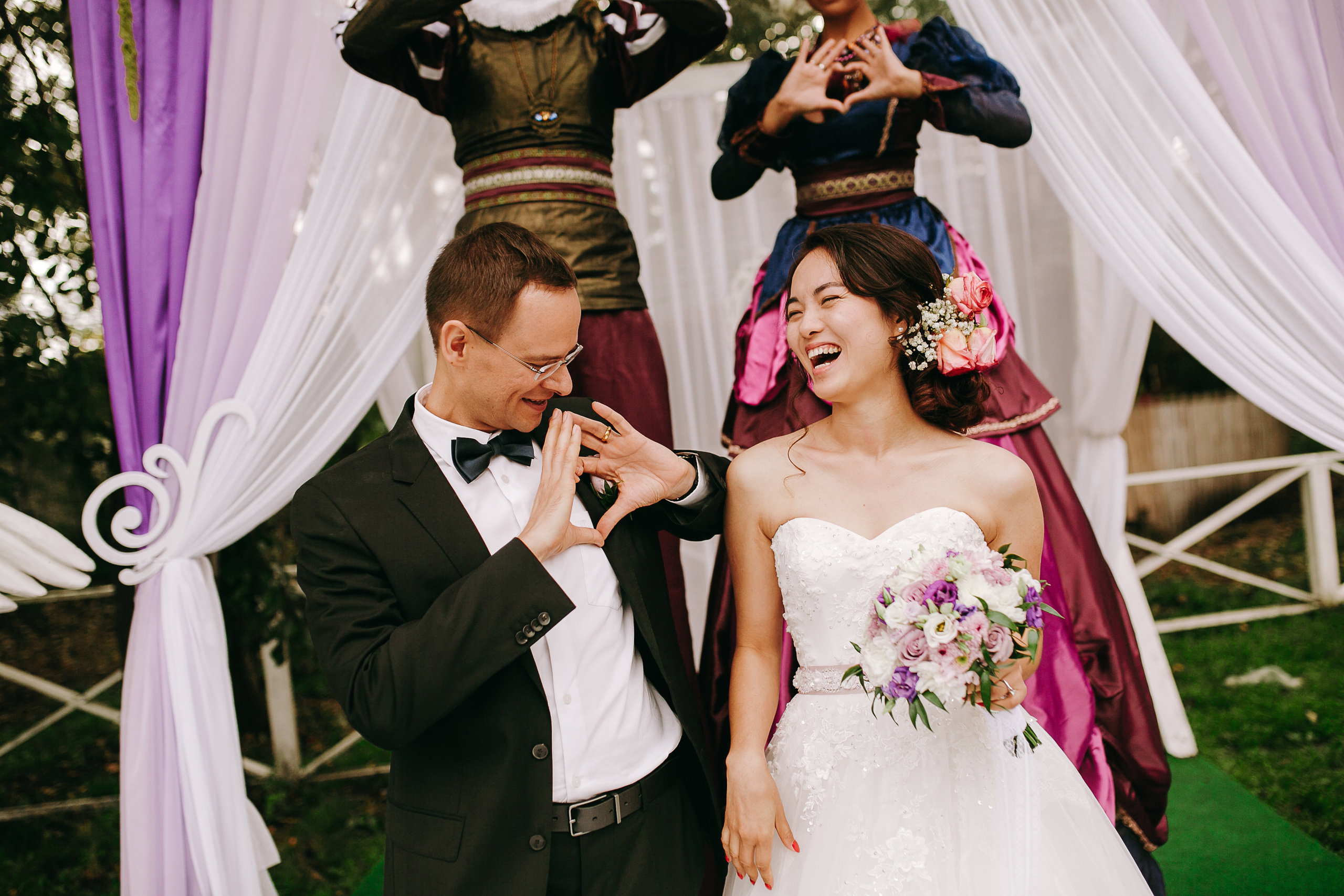 Русско-китайская свадьба. Он — русский. Она — китаянка. Комсомольск. Сентябрь. Свадебный фотограф в Хабаровске