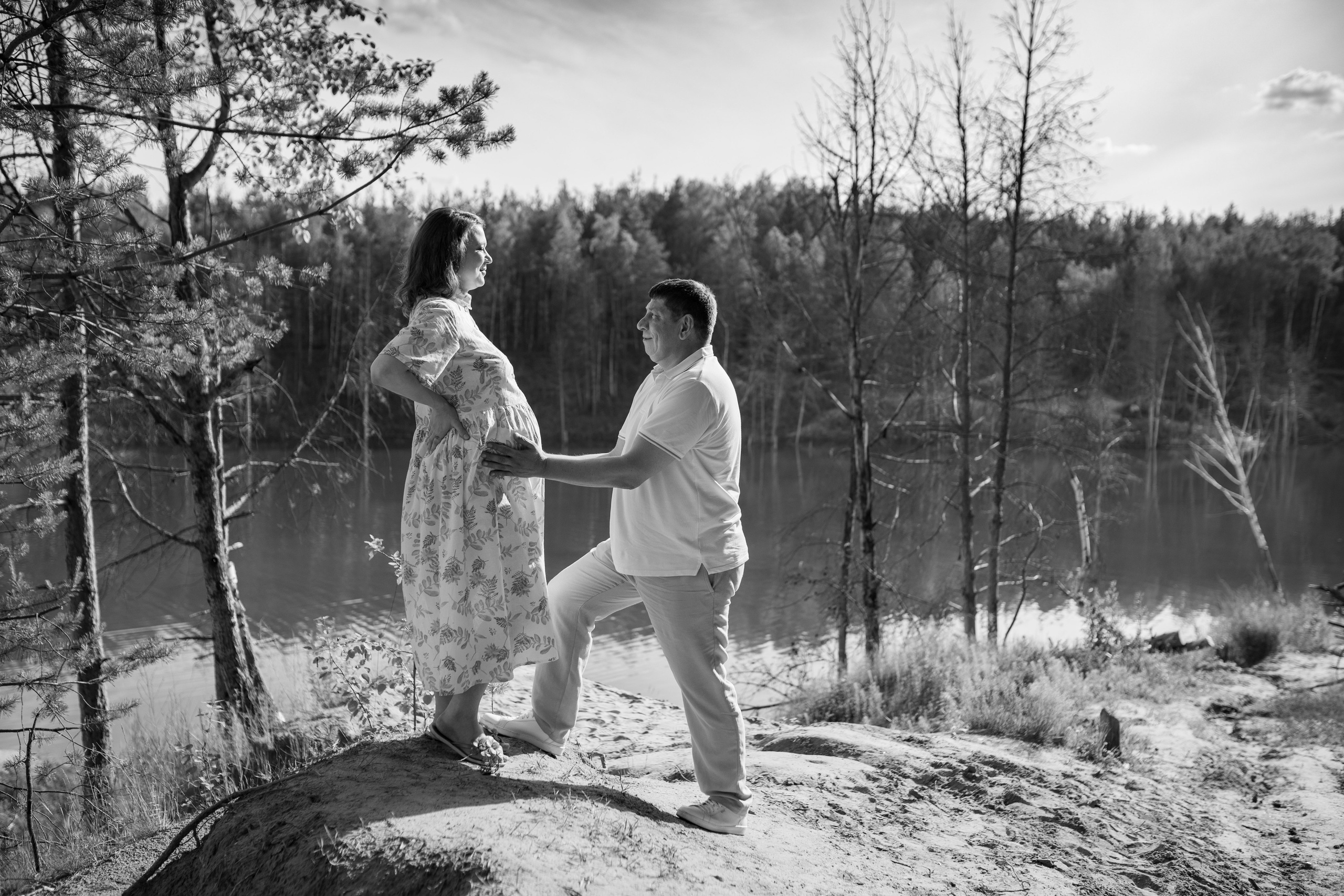 Фотосессия беременности на карьере. Фотограф в Железнодорожном и Балашихе