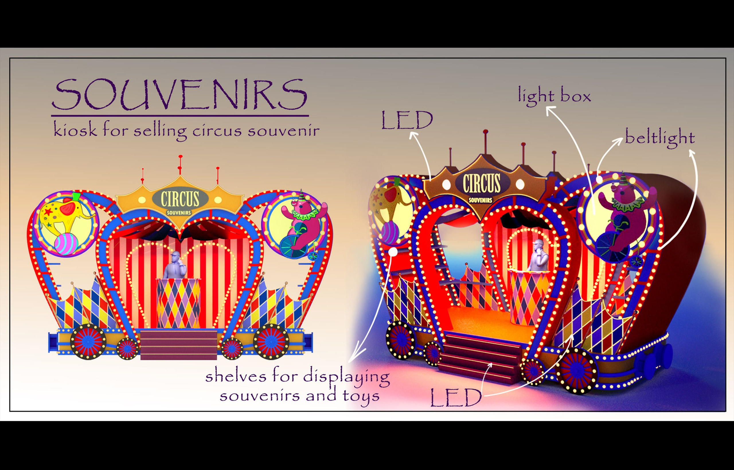 THEMED PARK. Munina Dina. Set design portfolio