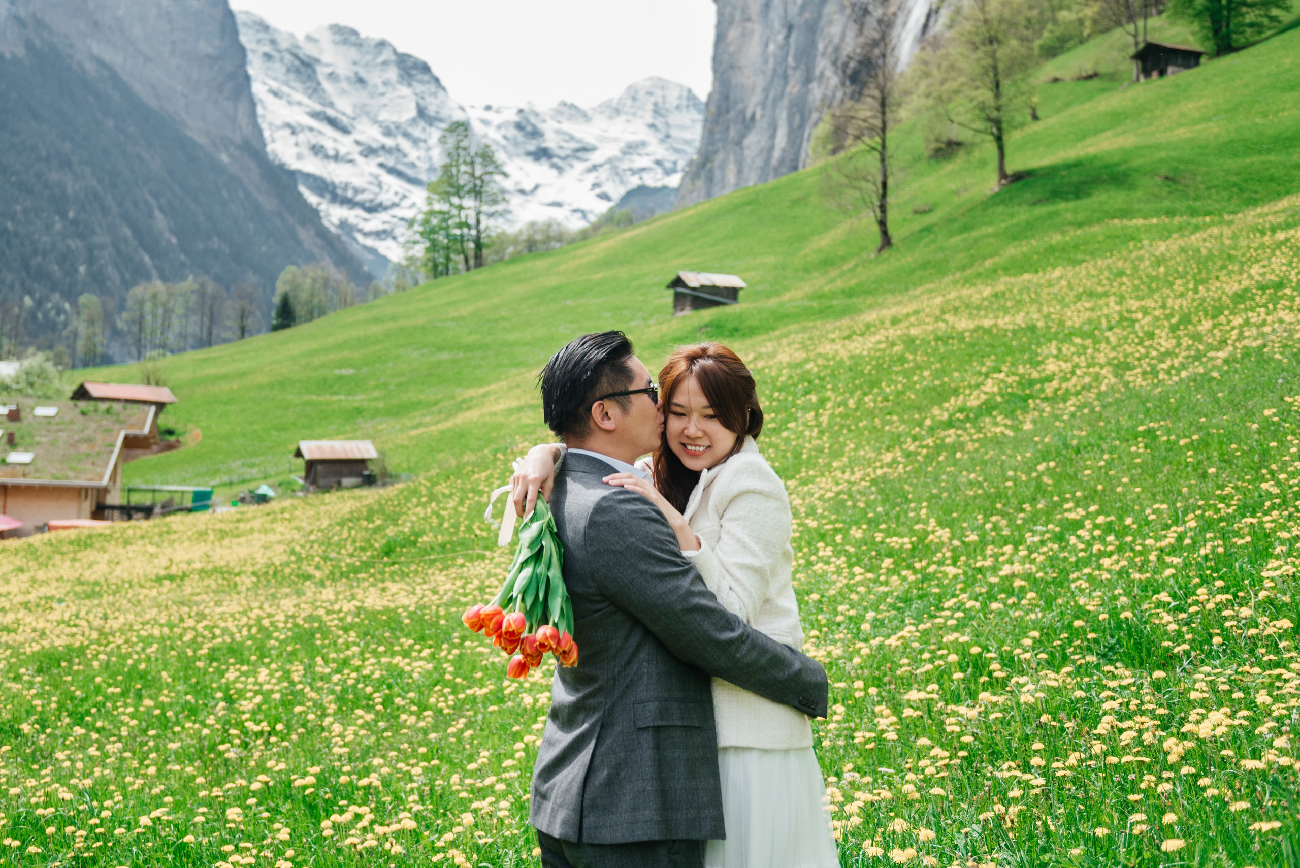 Hazel & Max (Lauterbrunnen, Suisse). Photographe en Suisse et en Europe Anna Alekseenko