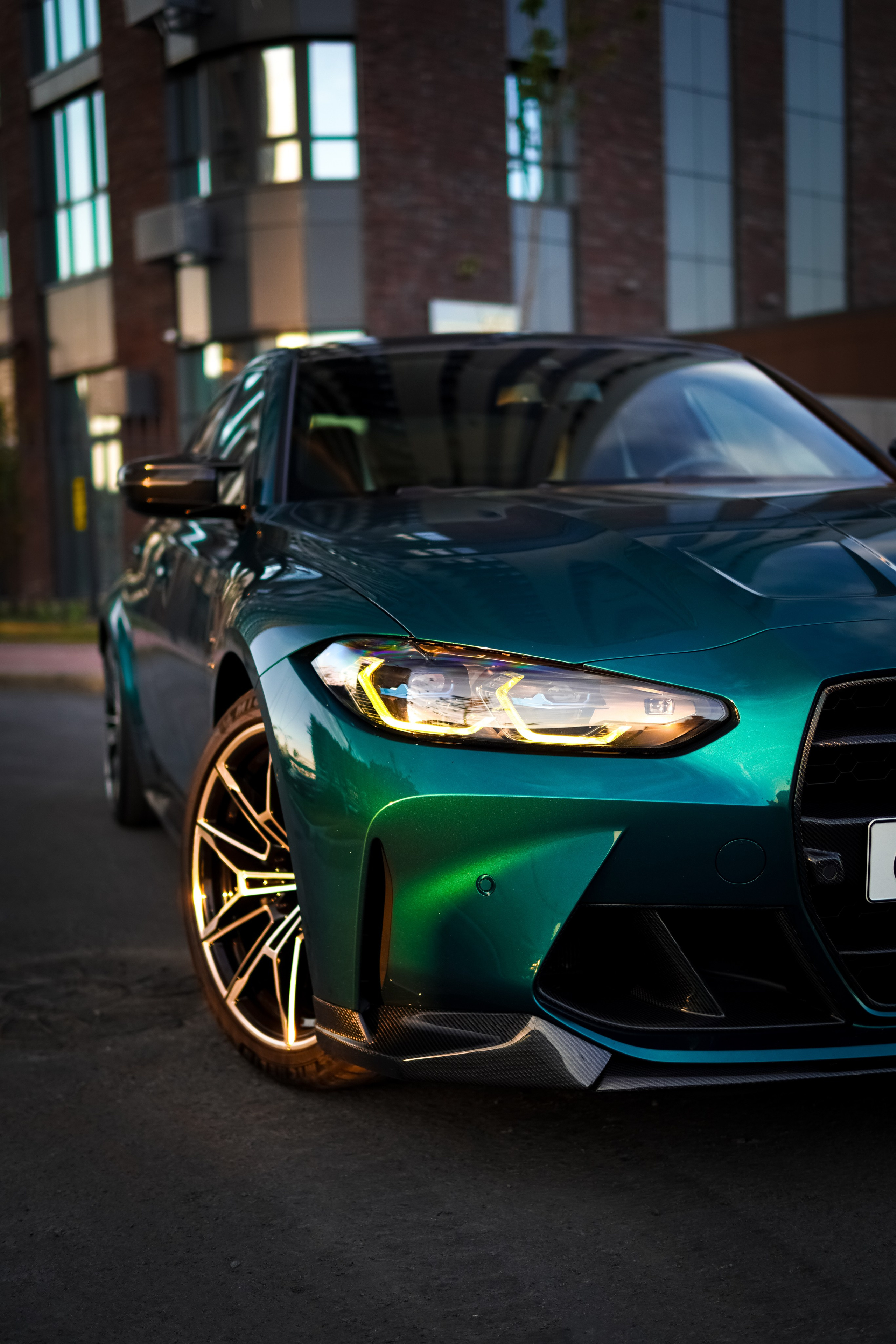 BMW M3 G80 green. AutoAlexArt