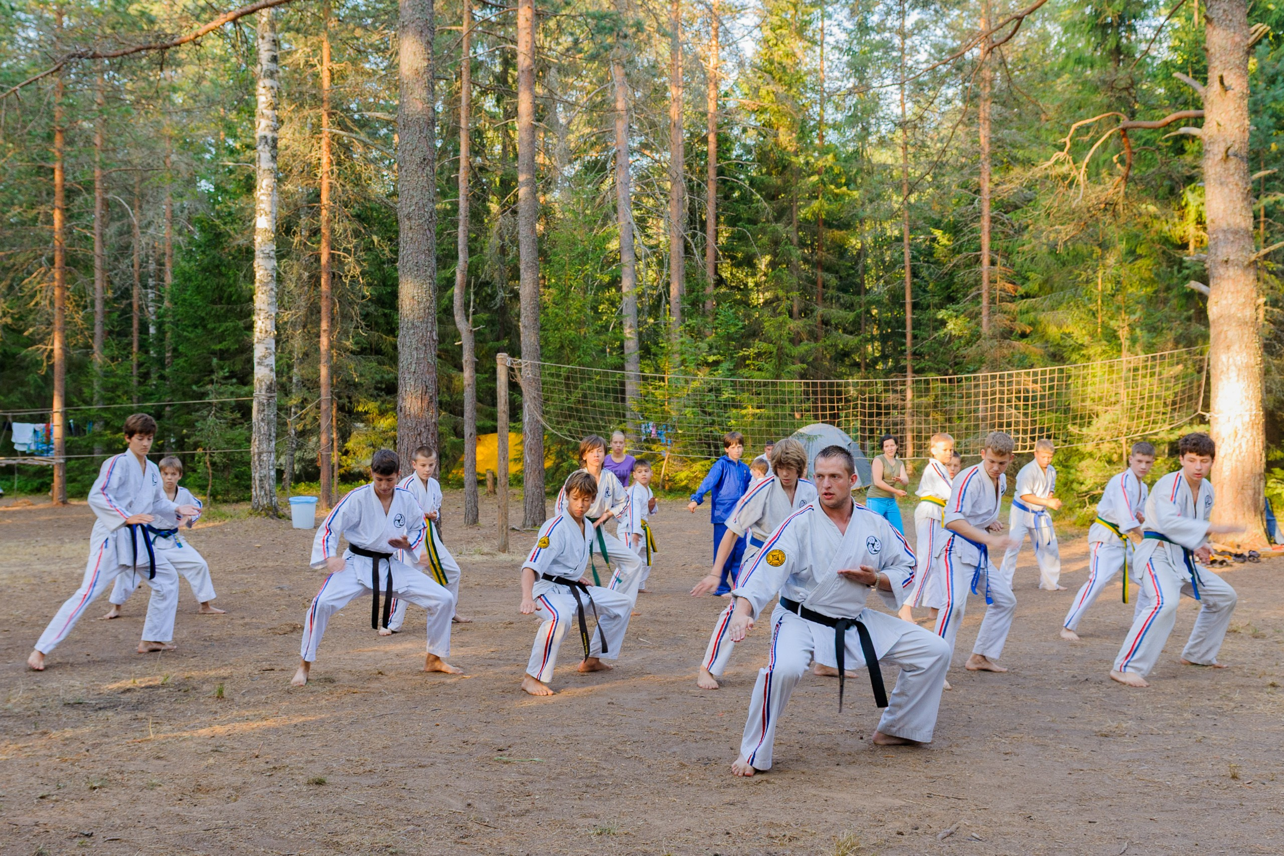 Летние тренировочные боры Школы Боевых Искусств «МОН», Валдай 2010 г. тренировки
