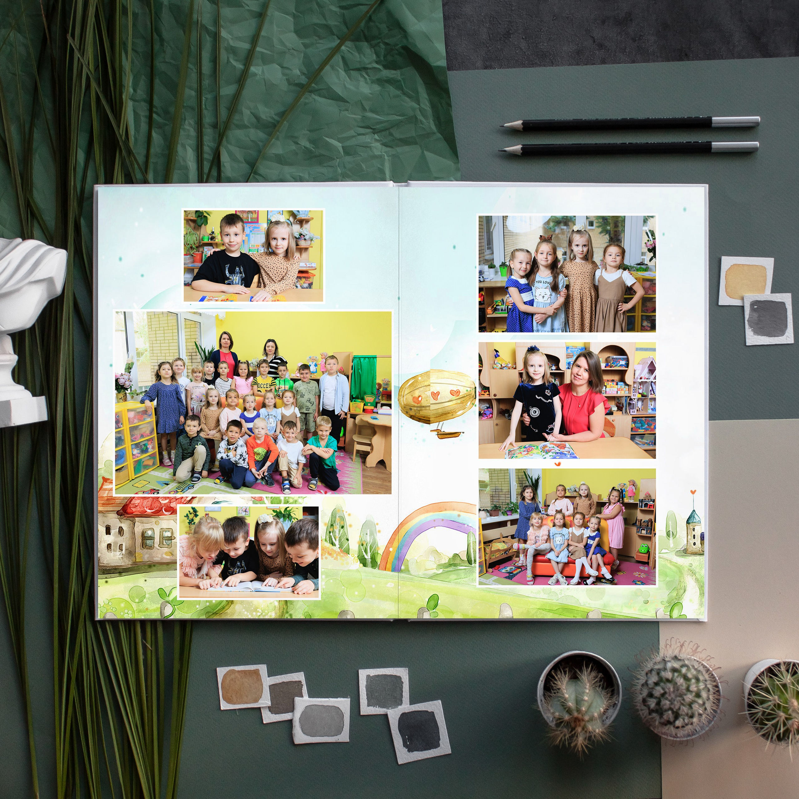 ПРЕМИУМ 5 разворотов. Выпускные альбомы для детского сада и школы в Москве