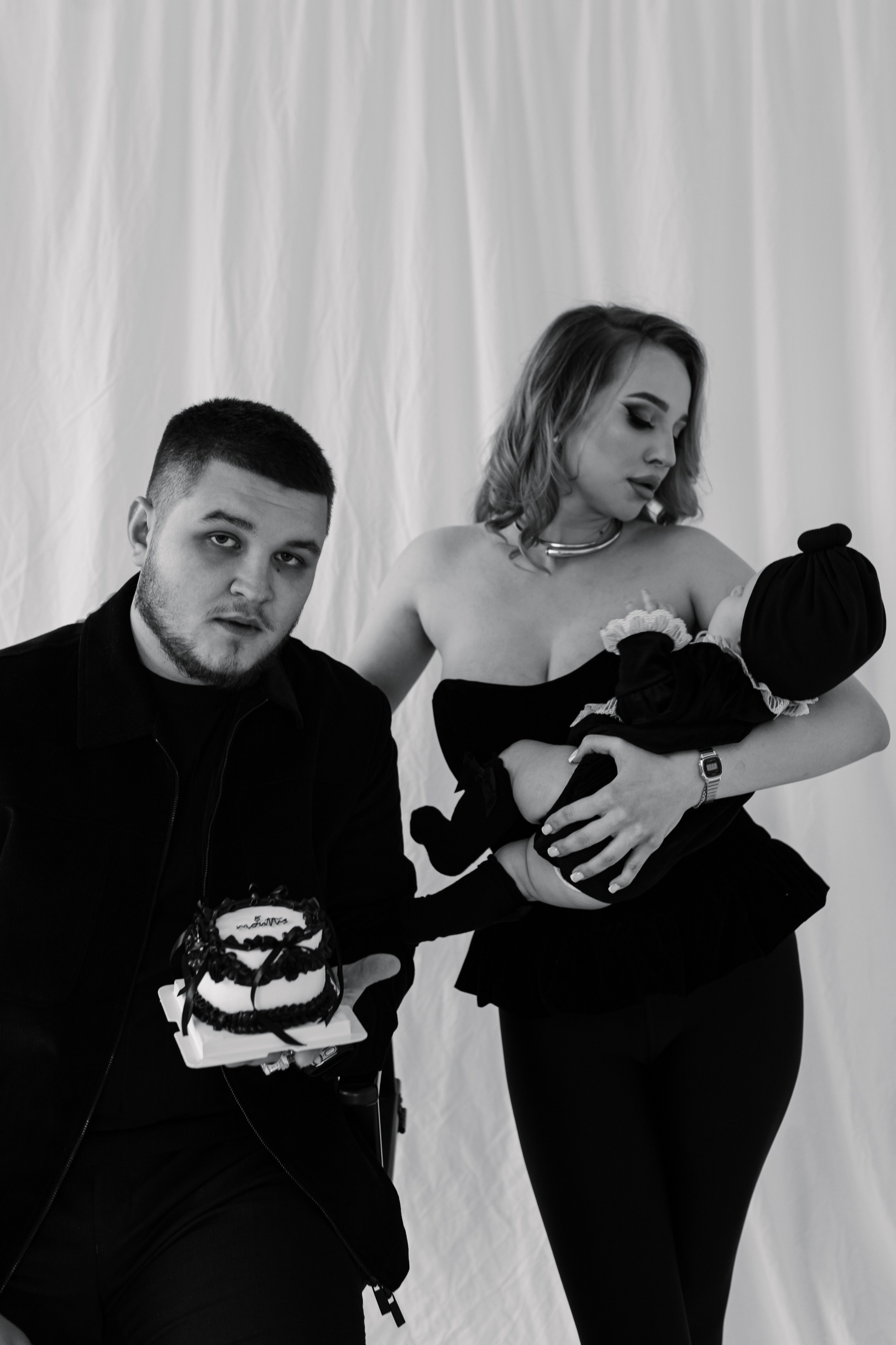 Семейная съёмка в студии. Фотограф Трифон Мира