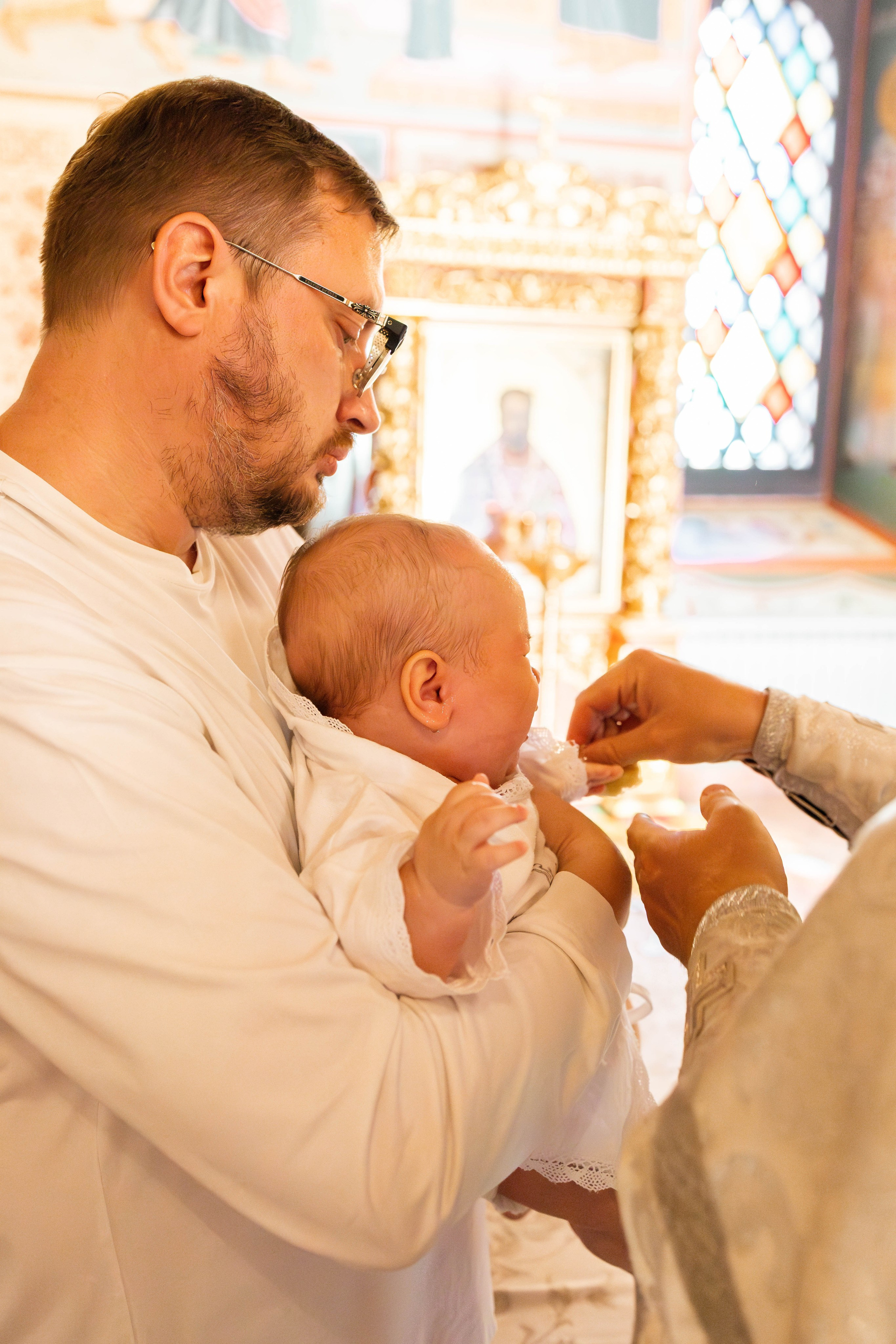 Таинство Крещения Евгения. Фотограф новорождённых Newborn Москва