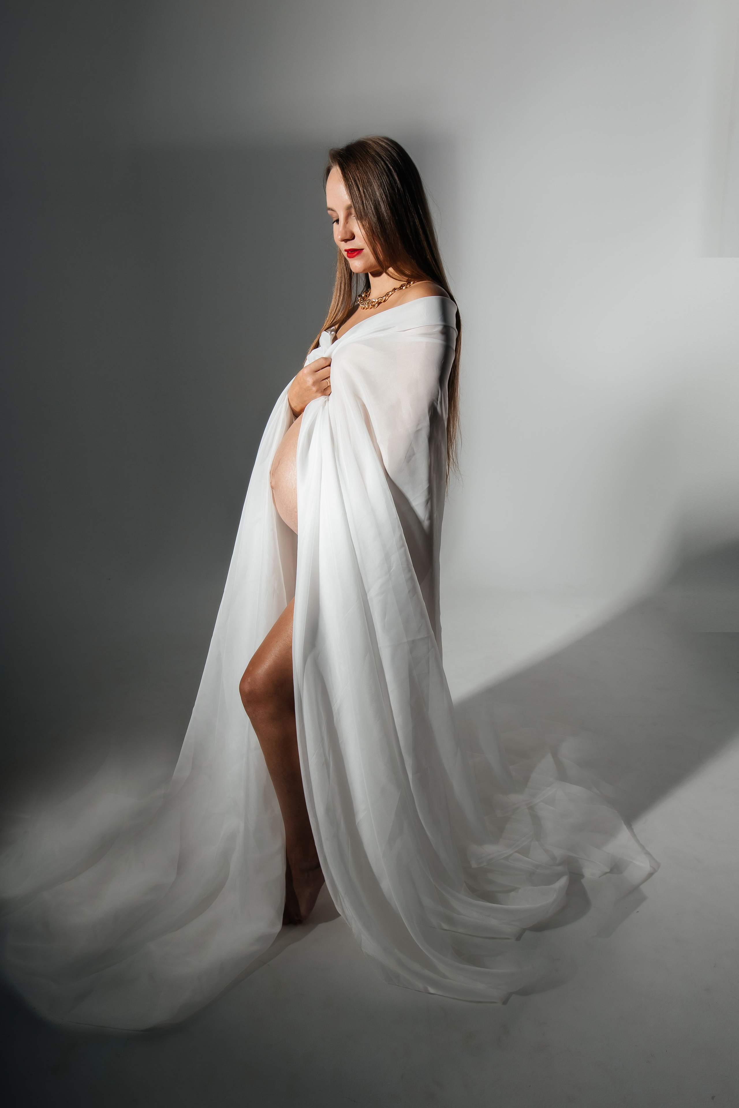 Струящийся фатин. Колесникова Татьяна. Фотограф новорожденных Щёлково, Москва, Королев