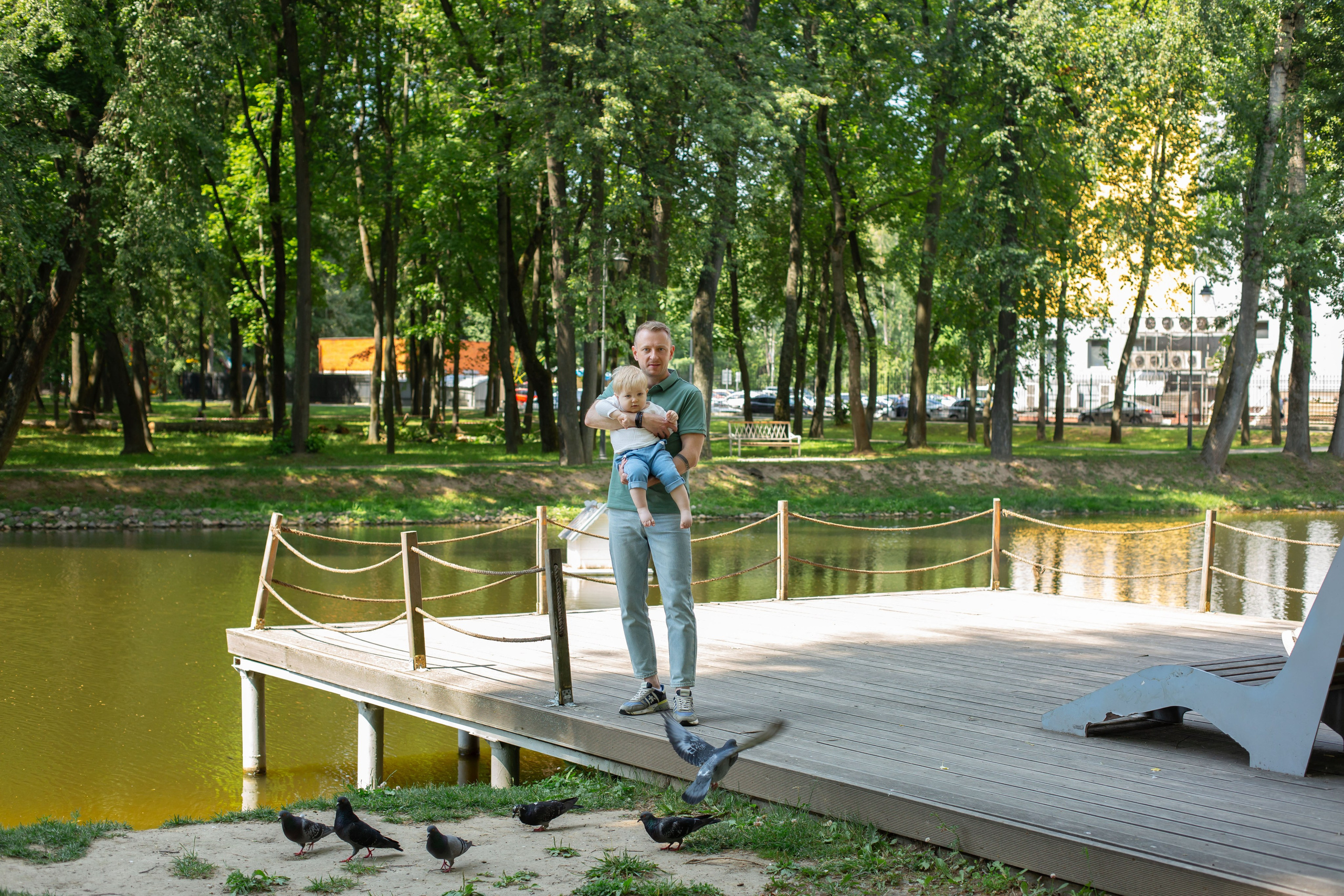 Семейная фотосессия Святослава в парке. Семейный и детский фотограф Анна Петракова