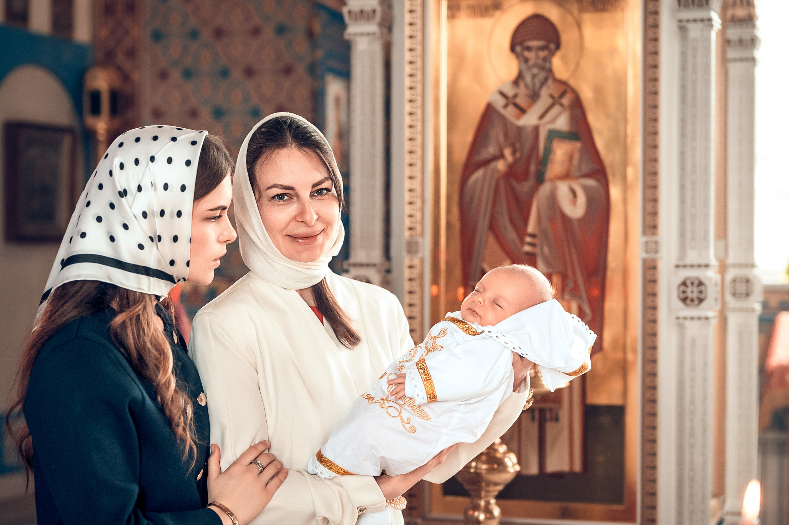 Таинство Крещения Трофима храм иконы Божией Матери «Неупиваемая Чаша». Фотограф на Таинство Венчания и Крещения в Краснодаре Абрамова Людмила