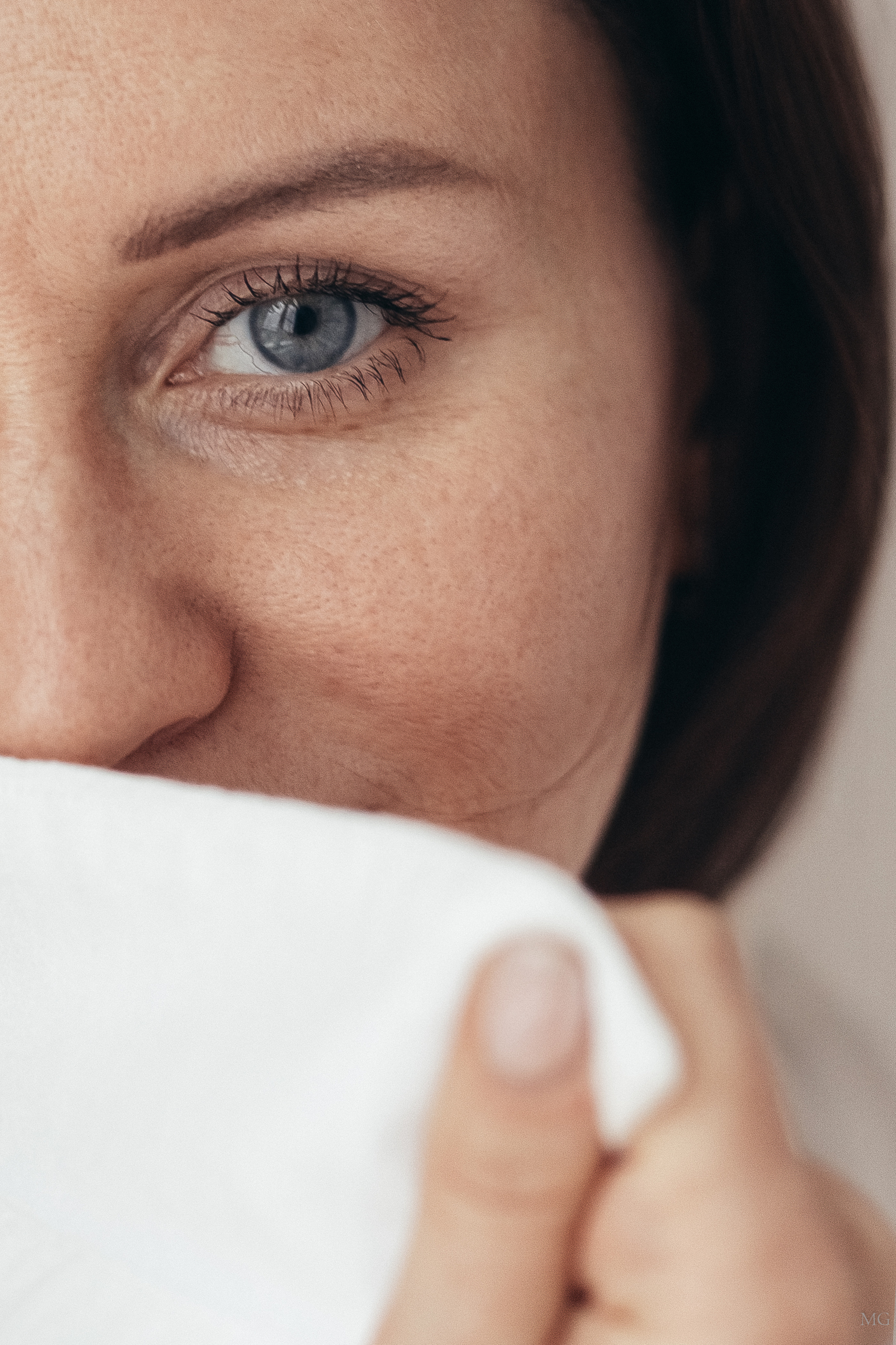 индивидуальная фотосессия крупный портрет девушки