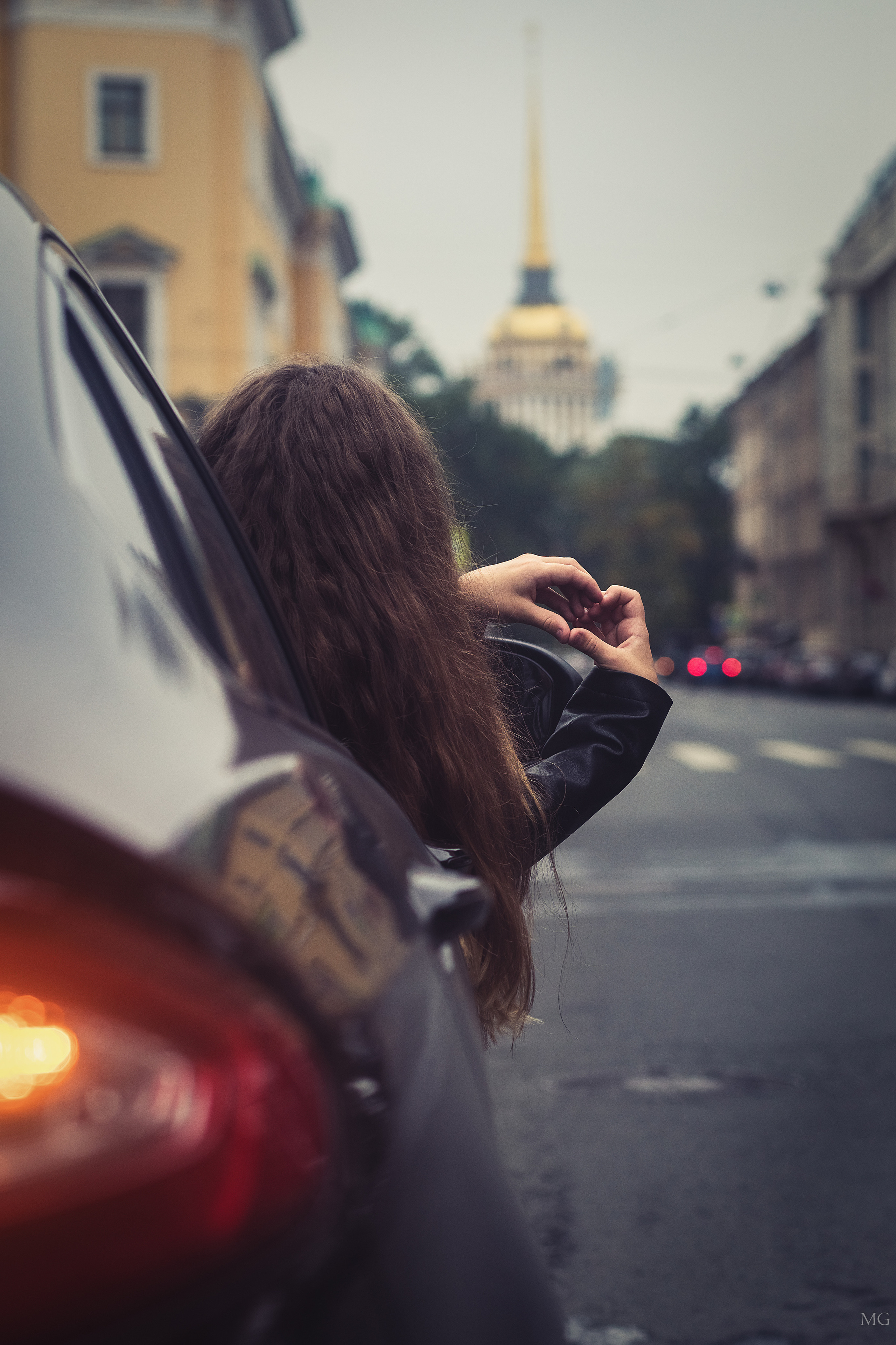 городская фотопрогулка сердечко Санкт-Петербург автомобиль