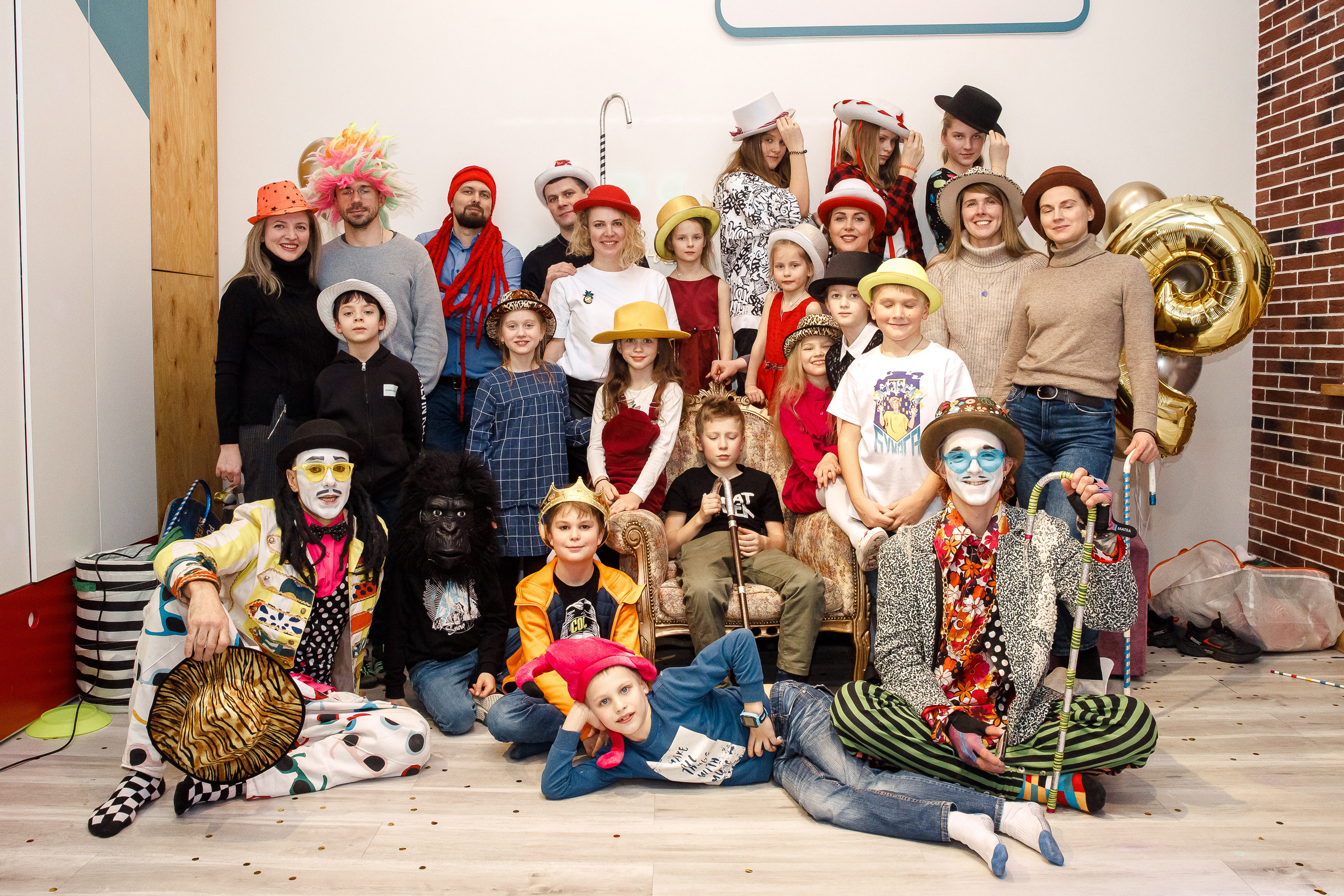 репортаж с детских дней рождения общее фото