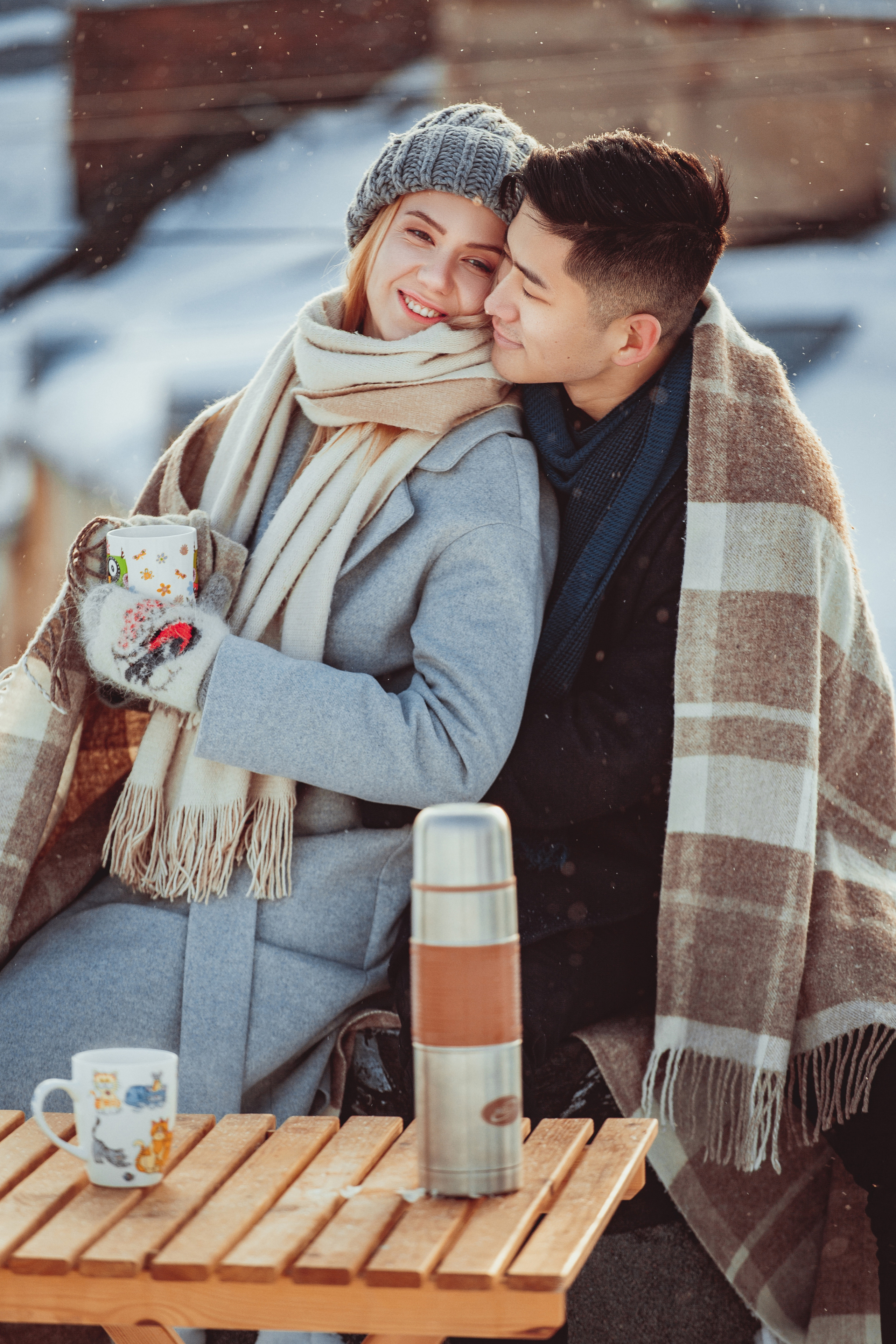 Настя и Денис на крыше. Маша Гонтарь Семейный домашний репортажный фотограф в Санкт-Петербурге