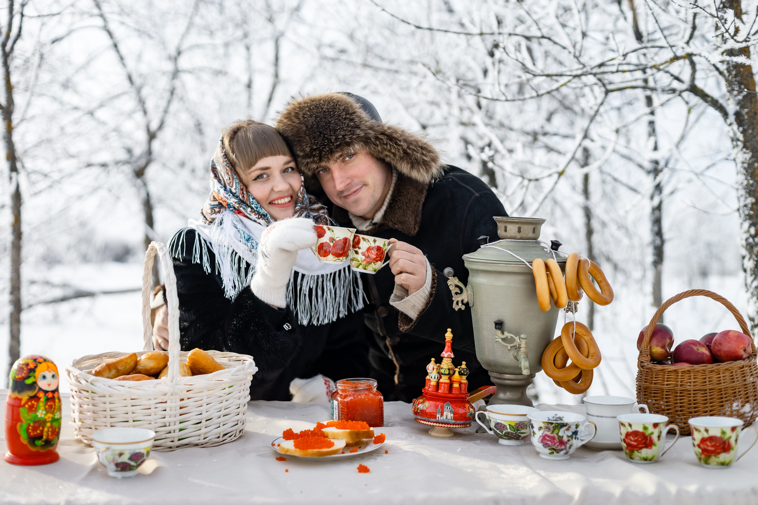 Зимняя в русском народном стиле. Ольга Плаксина фотограф в Саратове