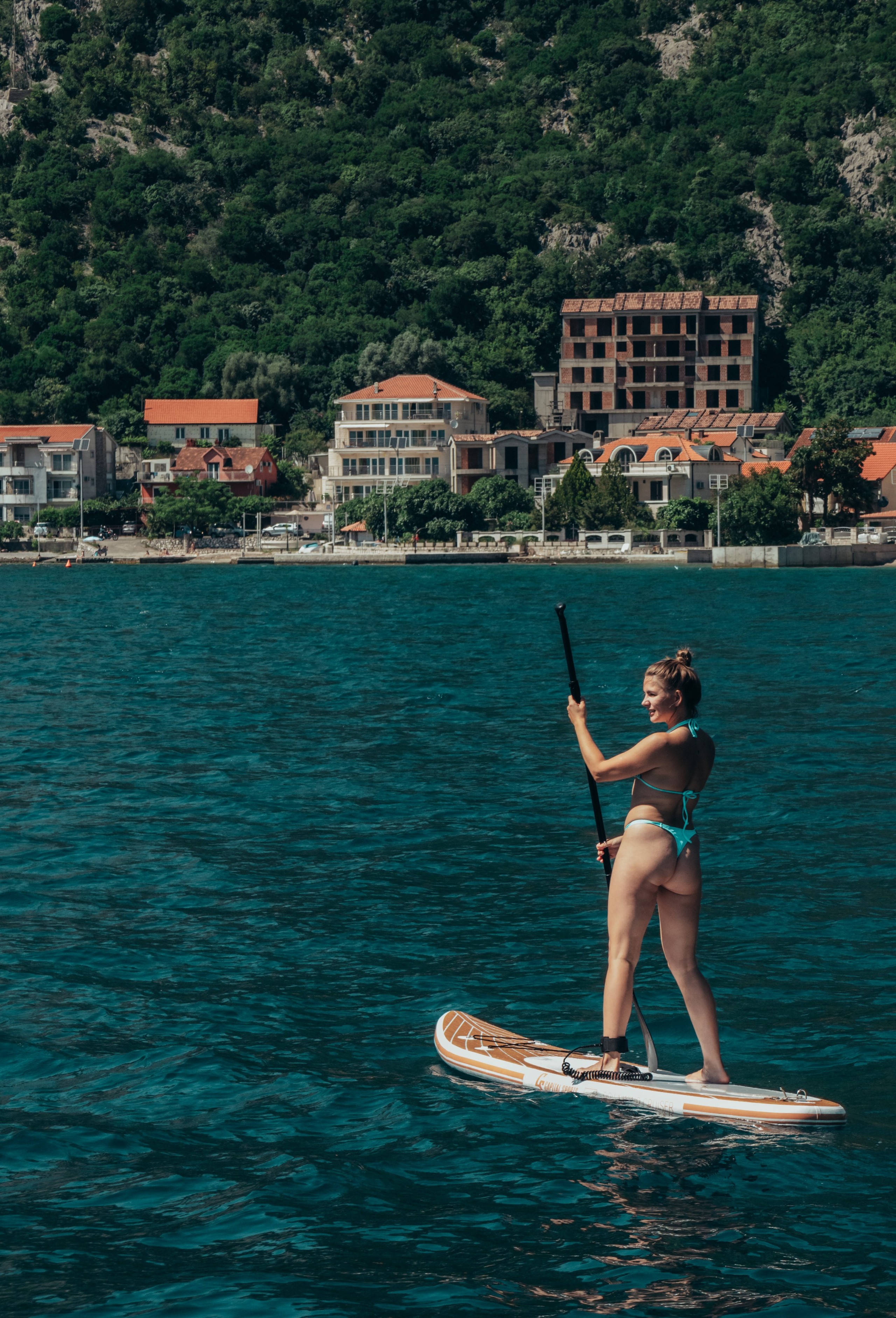 Boat tour with Anna, Roman and Tim. Portrait photographer in Tivat Montenegro Katerina Kirsanova
