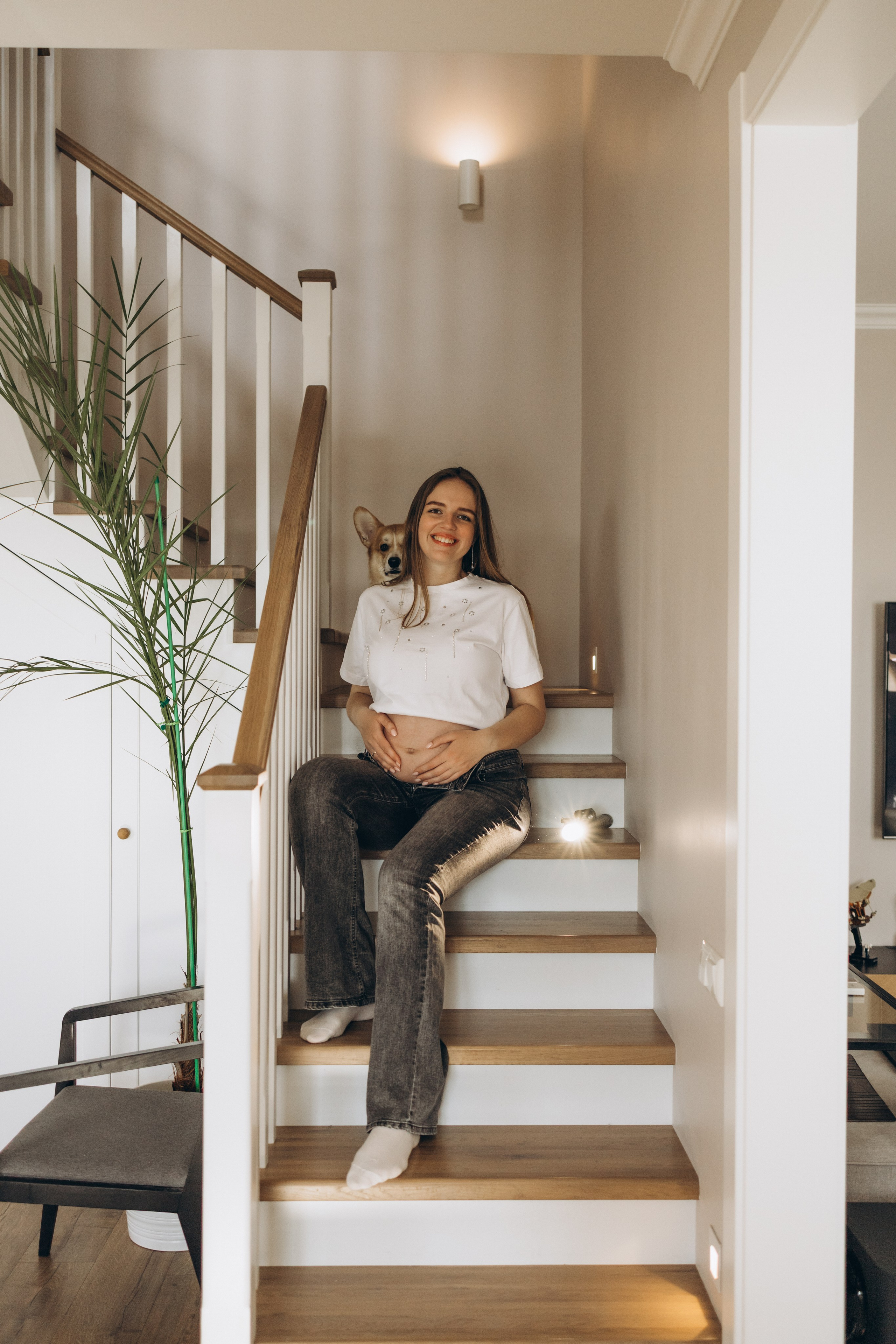 Фотосессия беременности дома. Семейный фотограф в Минске — Алина Тиханович