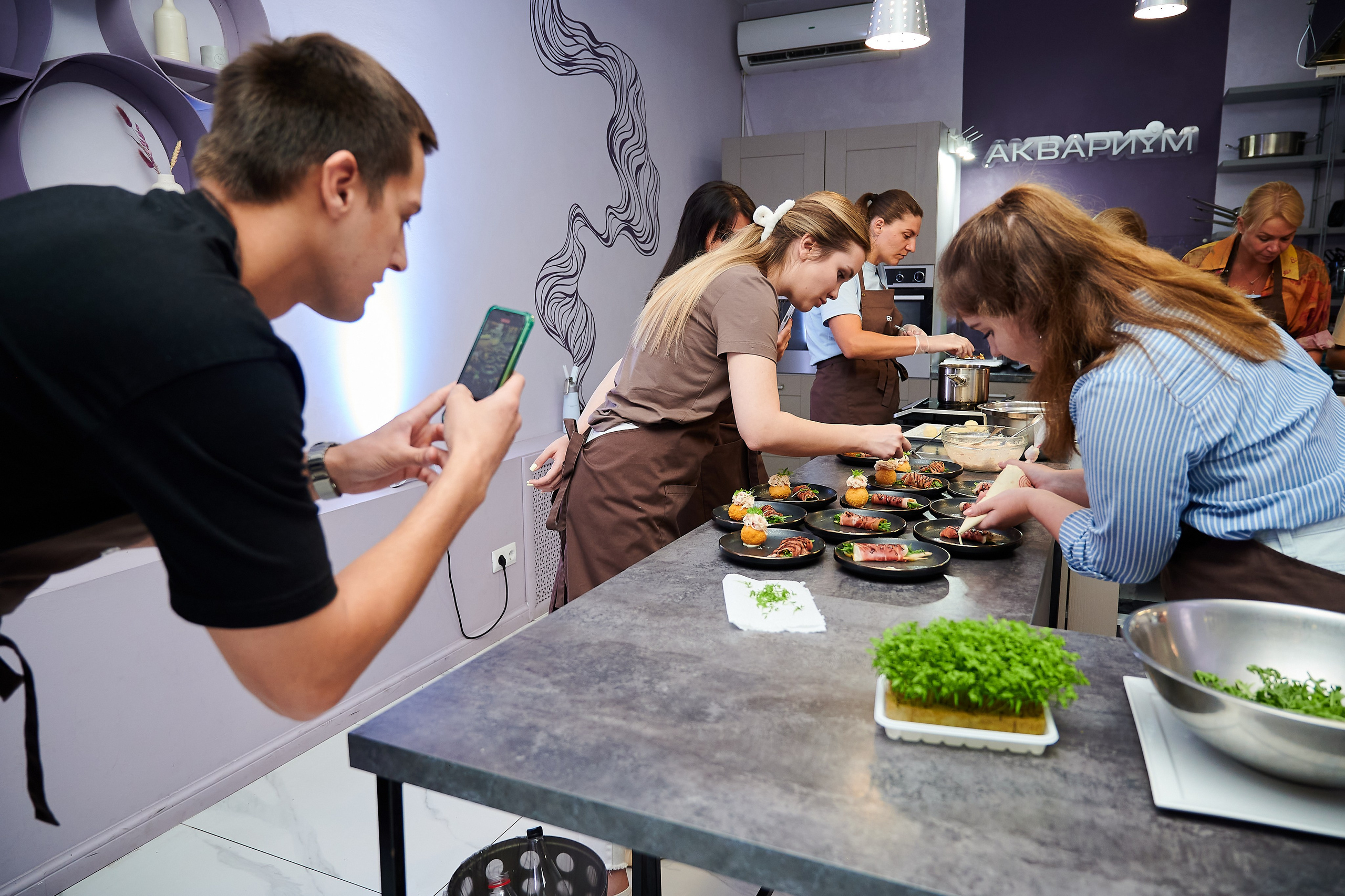 Кулинарная студия «Аквариум». Профессиональный репортажный фотограф в Самаре Никита Королев
