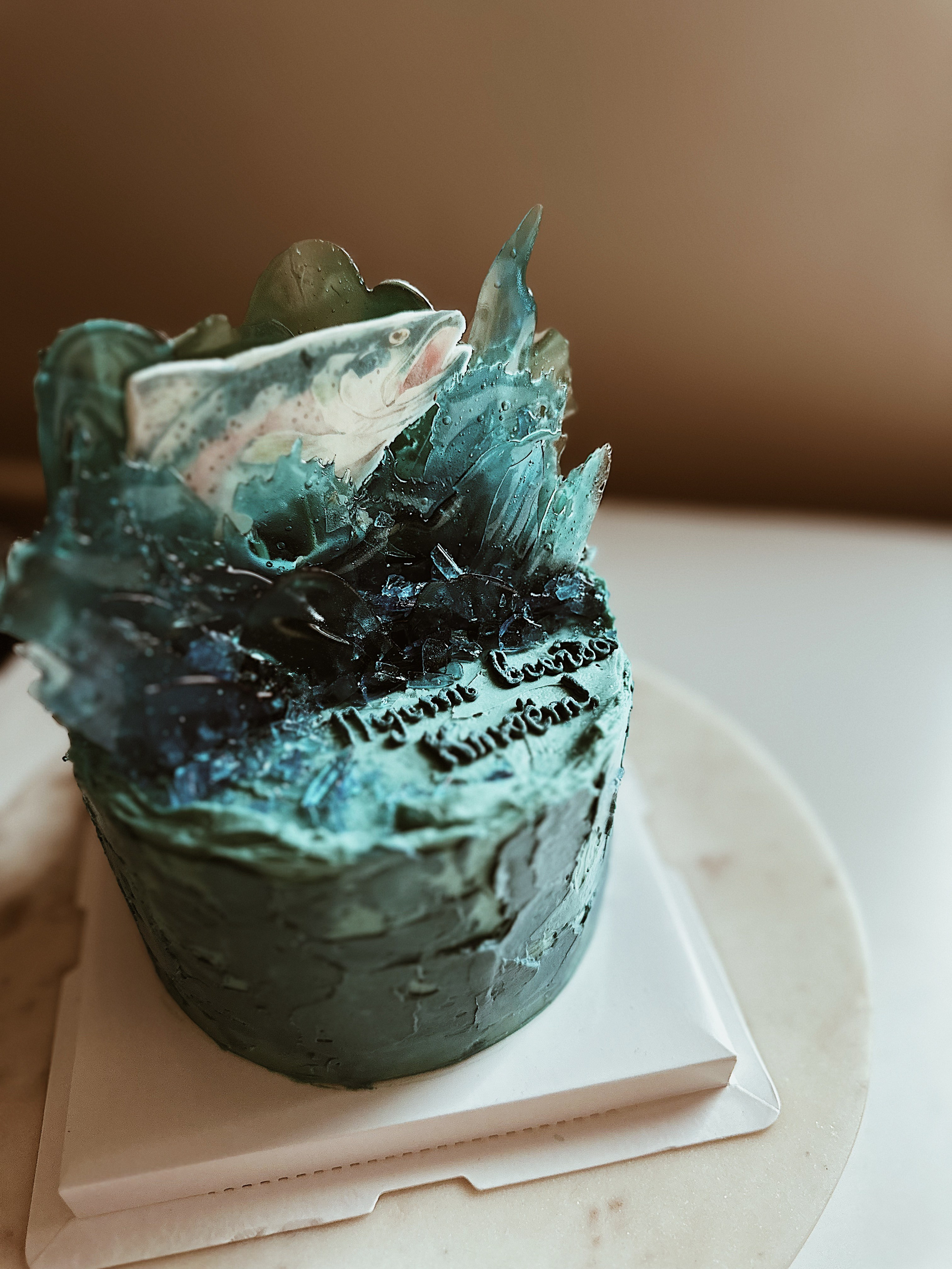 Торт рыбаку. Арт-кондитер в Москве Маша Шафран