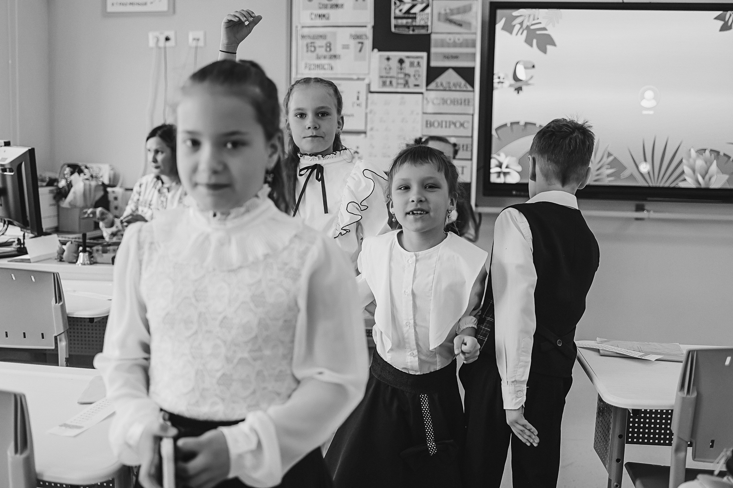 Один день в школе 1 класс. Семейный фотограф Тюмень, фотограф на роды Салмина Мария