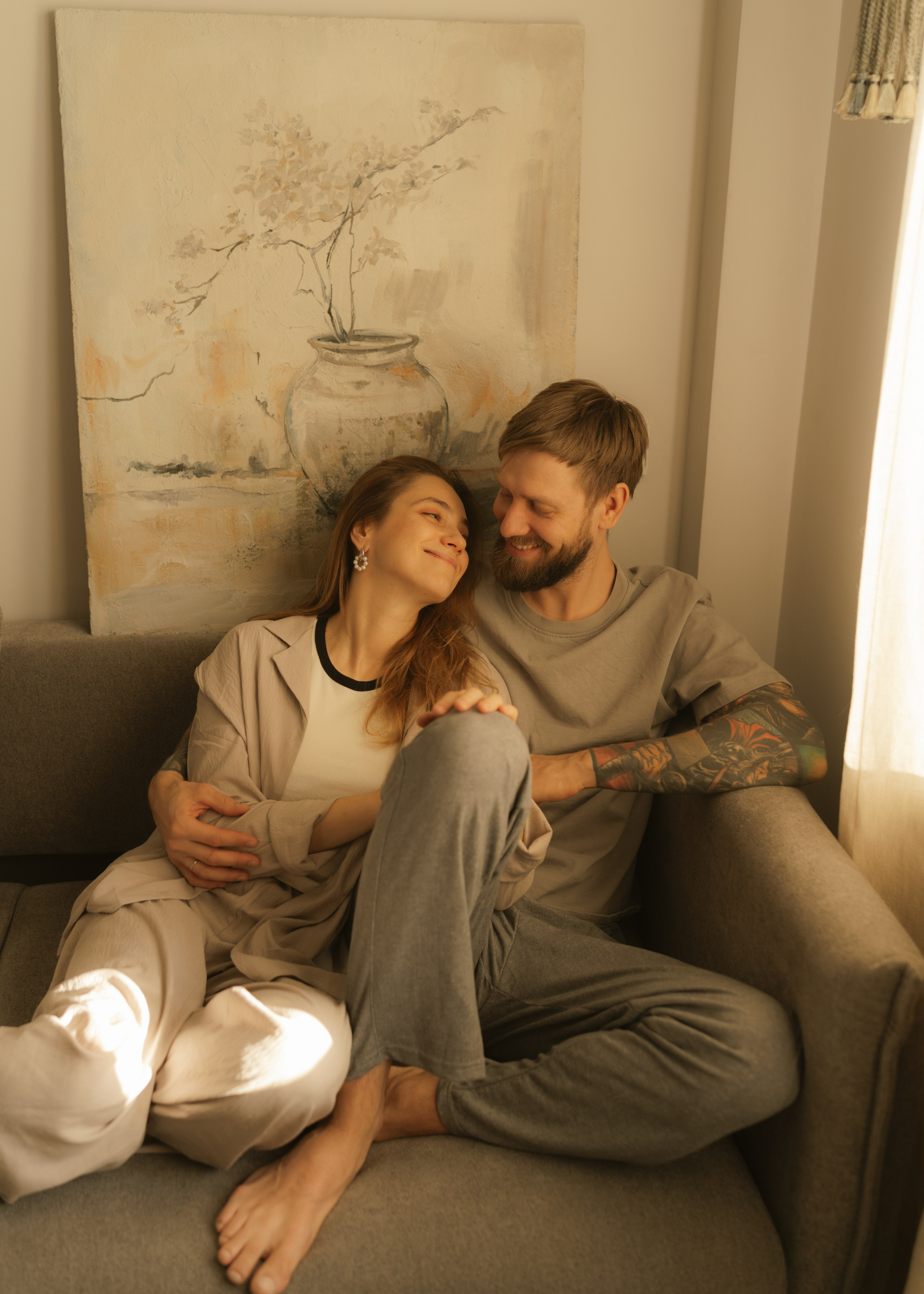 Катя и Андрей | домашняя. Фотограф в Новосибирске Диана Ильиных