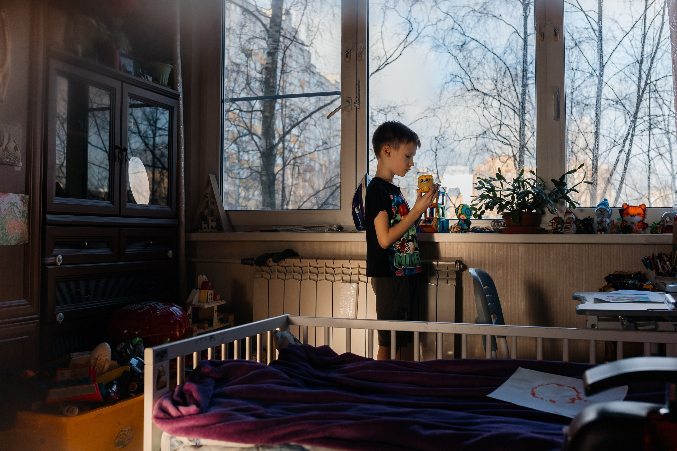 Мальчик, кот и Человек-паук. Семейный фотограф в Москве Марина Аргунова