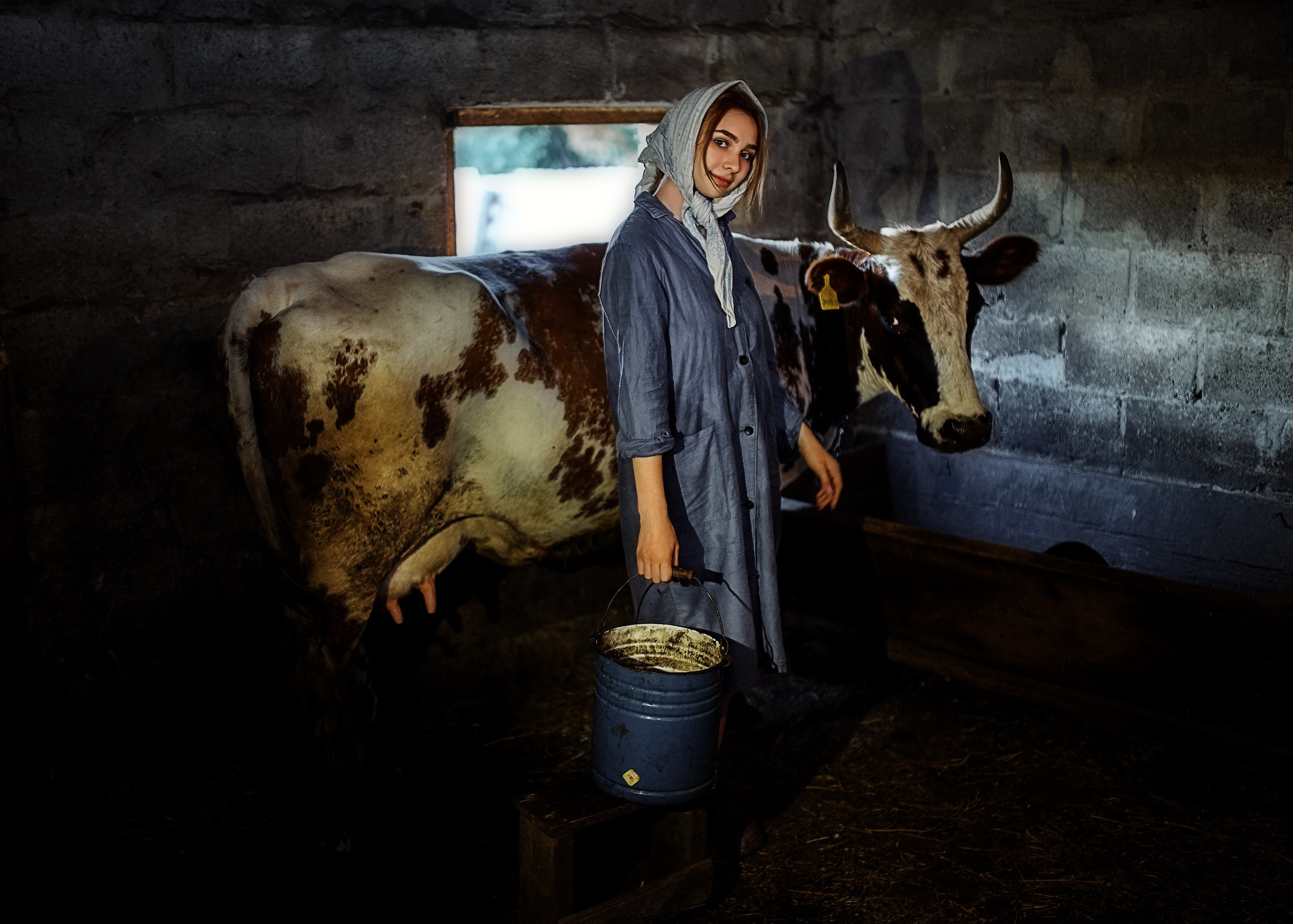 Алена доярка. Фотограф в Тольятти Вячеслав Цуркан