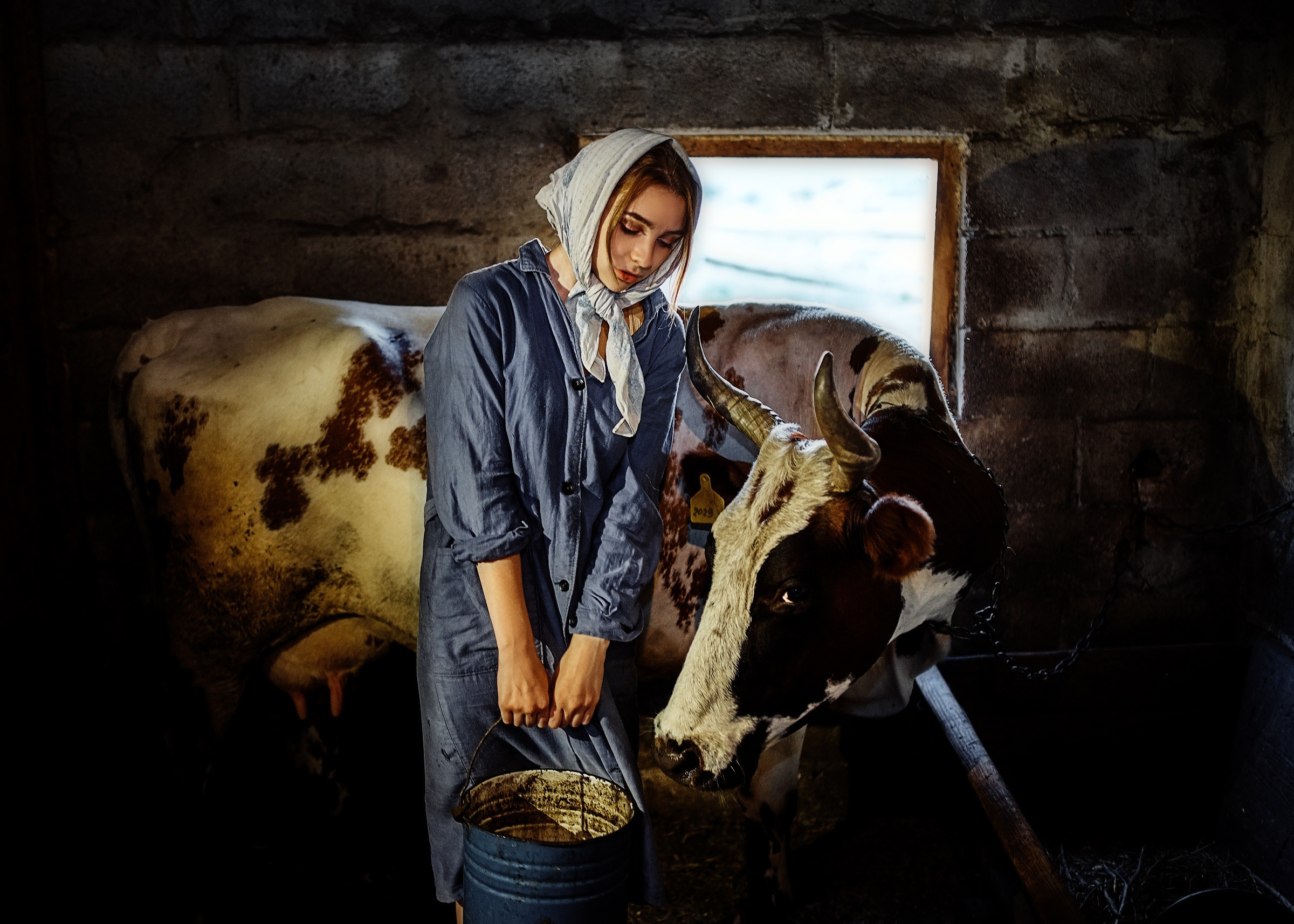 Алена доярка. Фотограф в Тольятти Вячеслав Цуркан