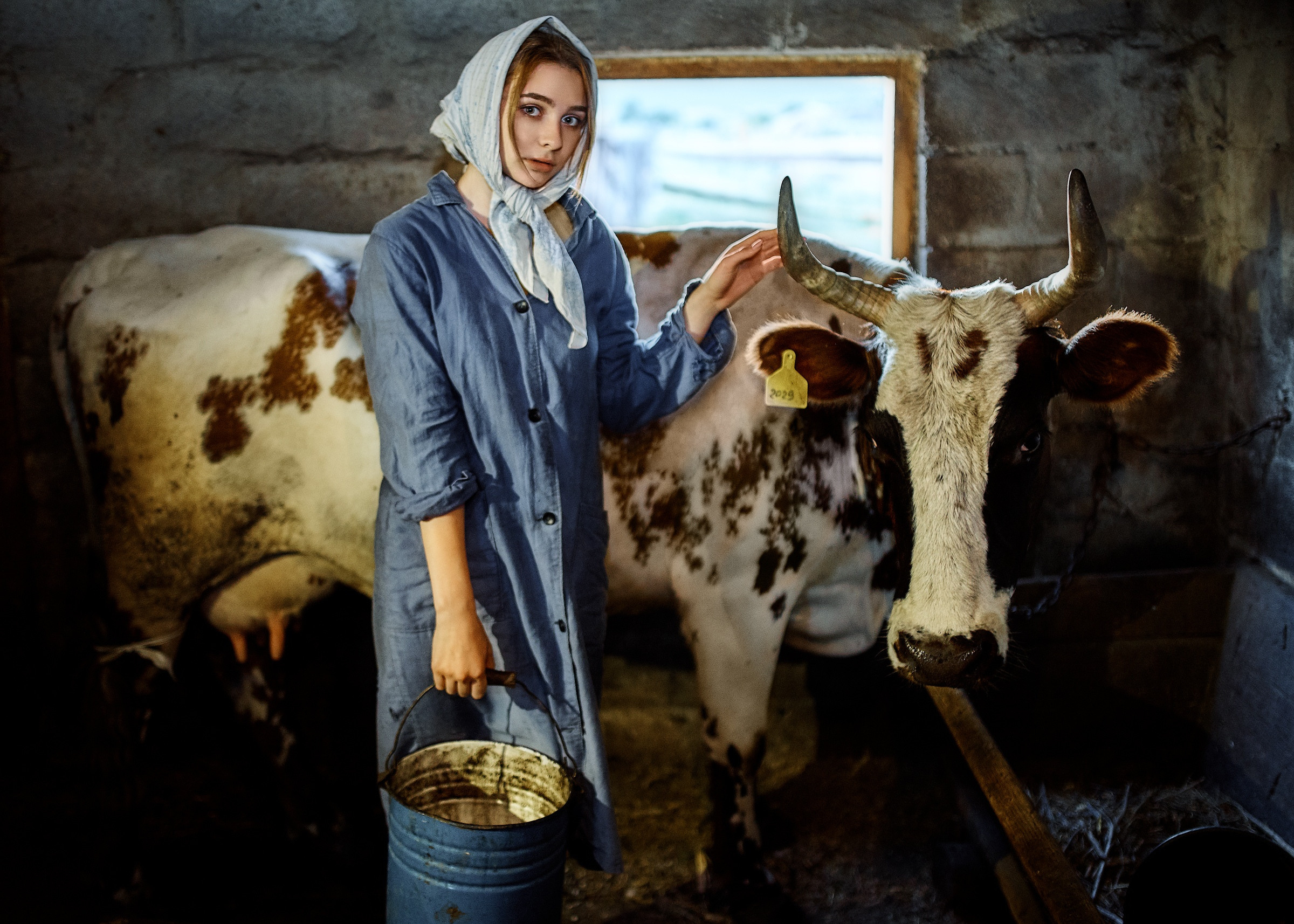 Алена доярка. Фотограф в Тольятти Вячеслав Цуркан