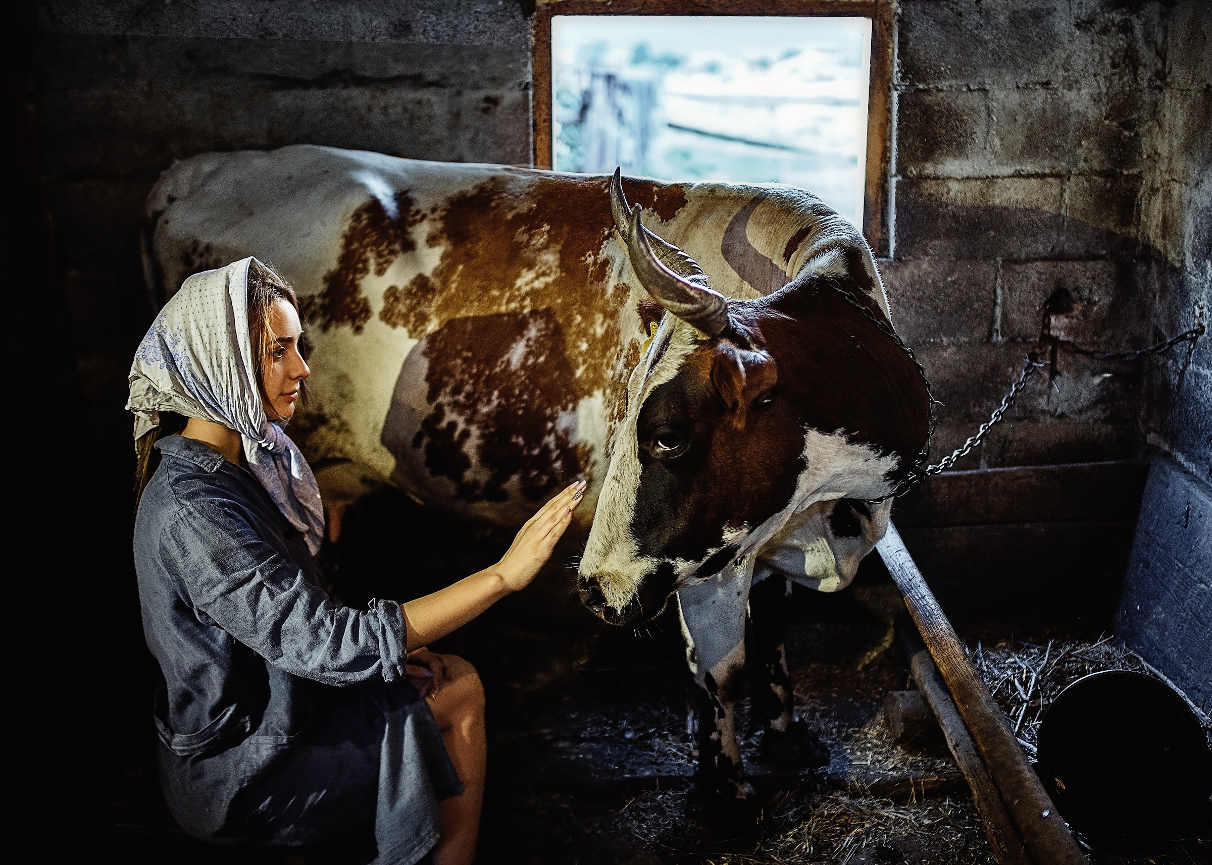 Алена доярка. Фотограф в Тольятти Вячеслав Цуркан