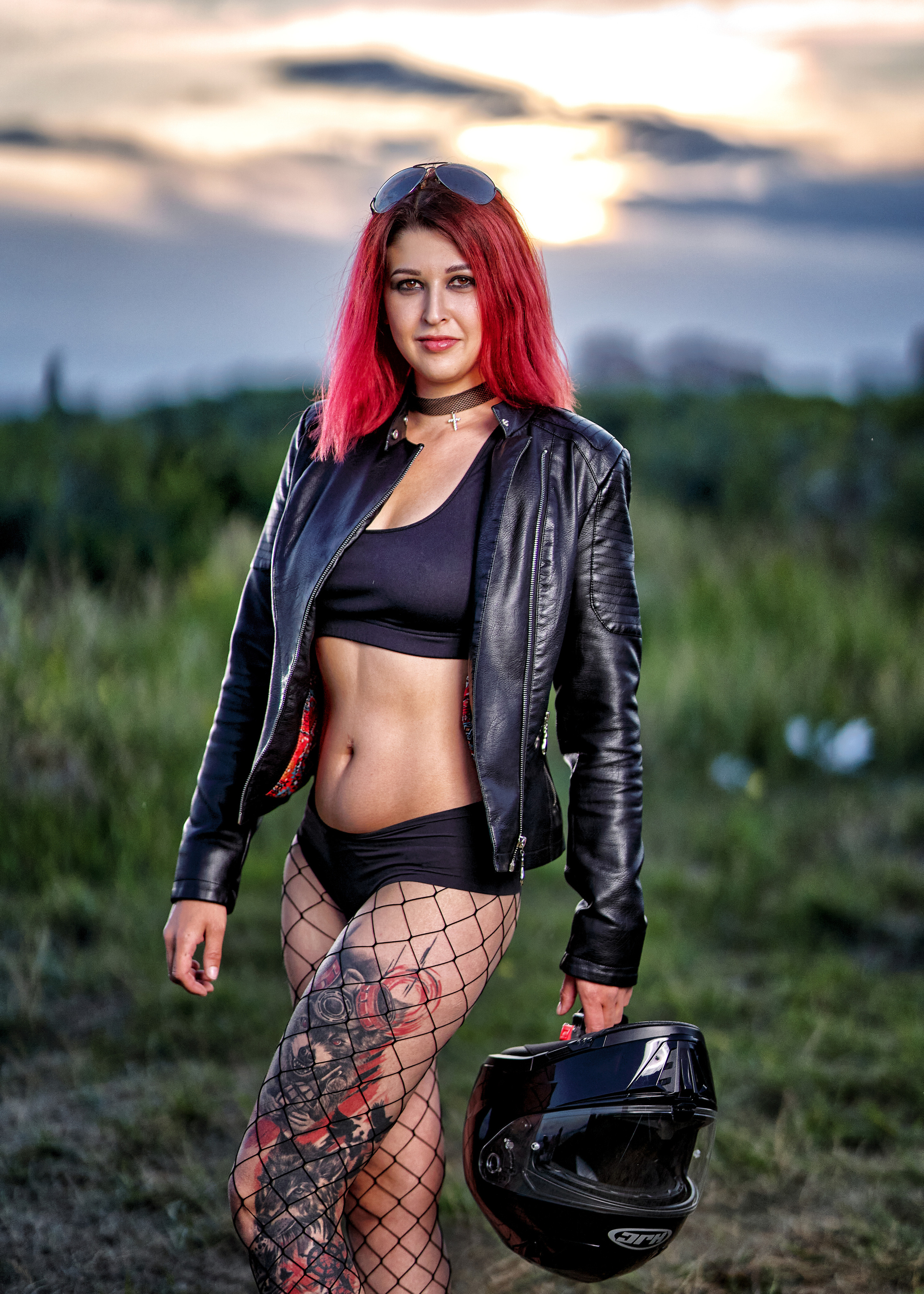 Таня с мотоциклом. Фотограф в Тольятти Вячеслав Цуркан