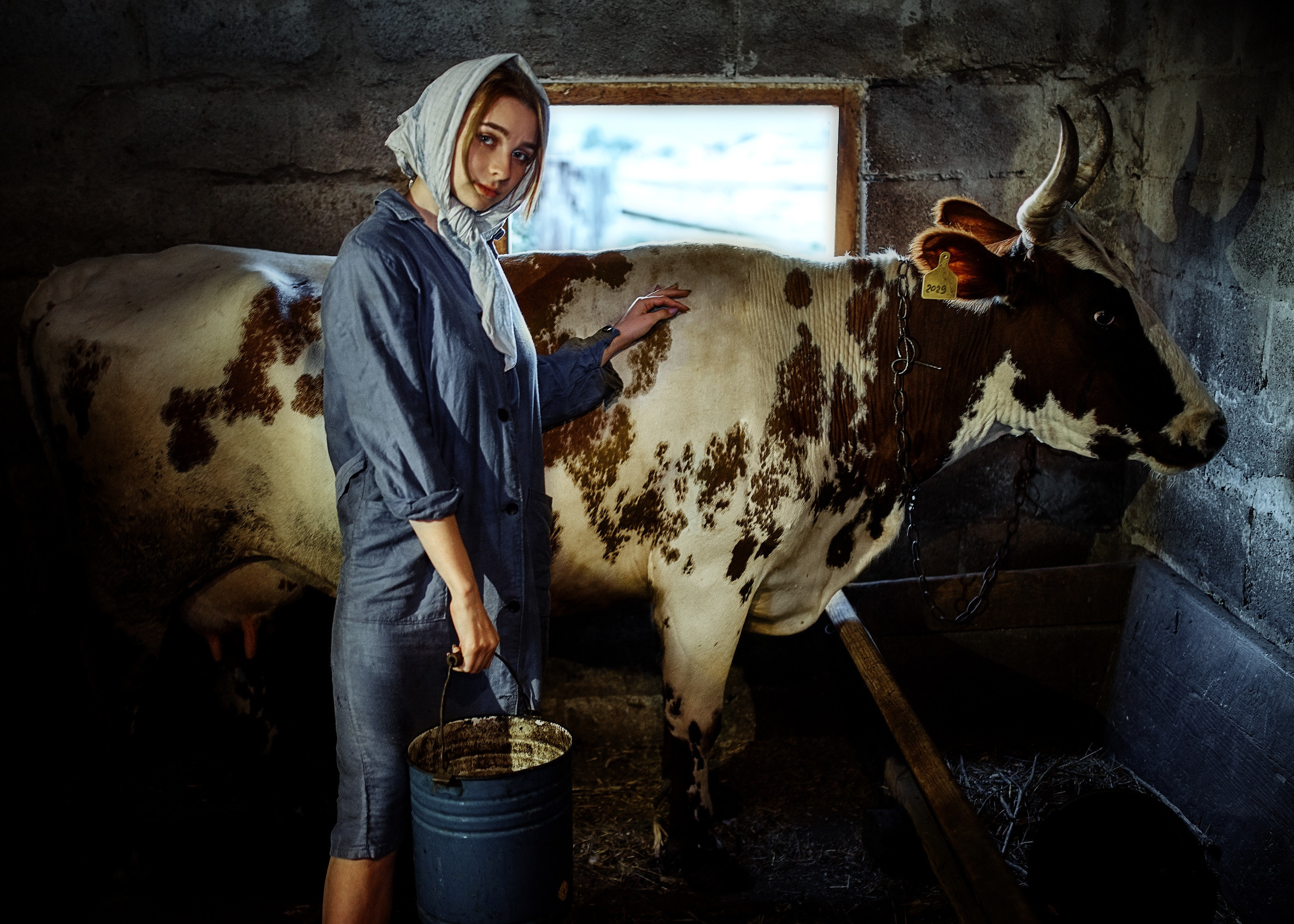 Алена доярка. Фотограф в Тольятти Вячеслав Цуркан