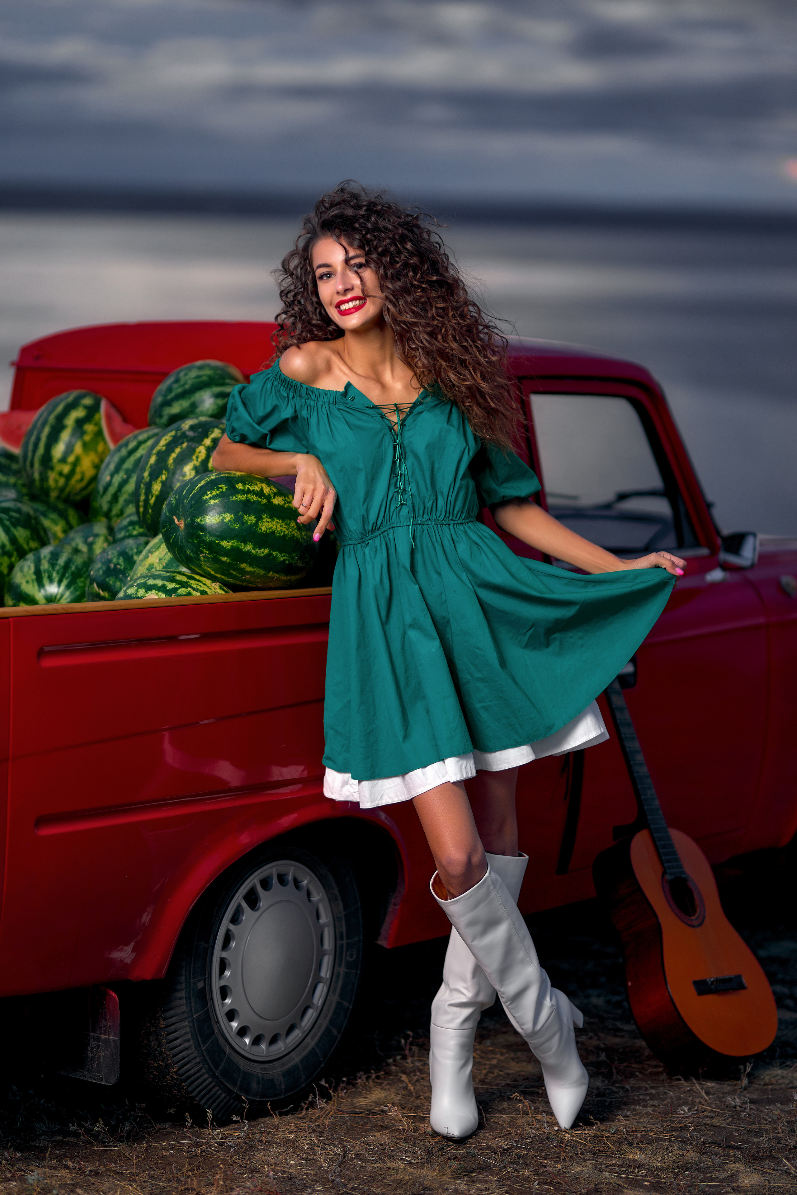Полина на арбузах. Фотограф в Тольятти Вячеслав Цуркан