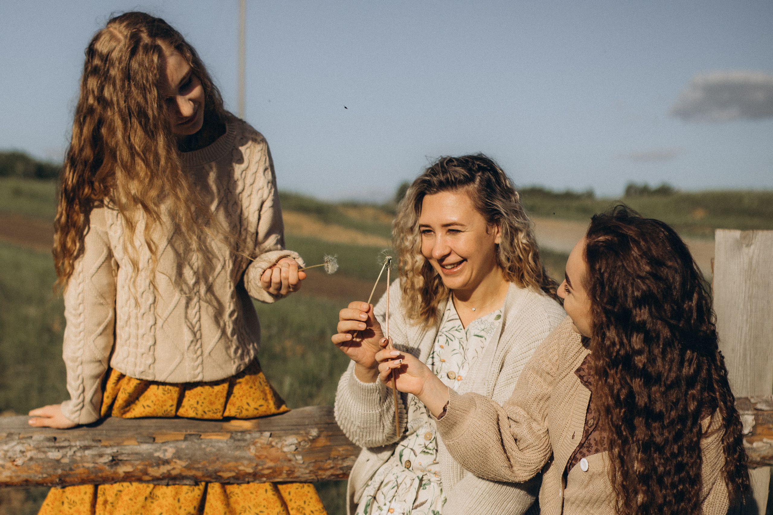 Настя с Дарьей и Ульяной. Семейный фотограф lifestyle в Новосибирске Елена Шпилевая