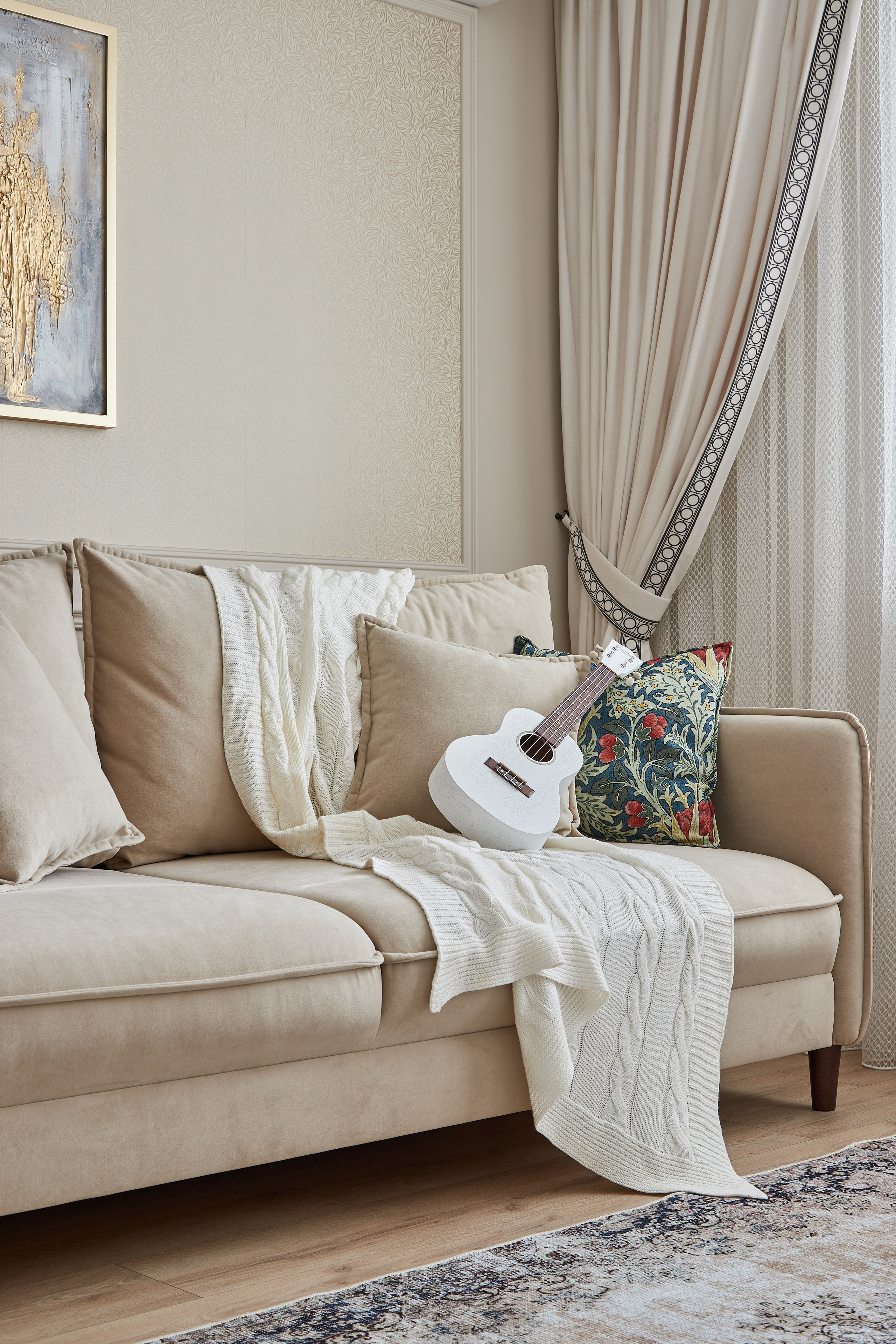 Реализованный проект однокомнатной квартиры дизайнера Ирины Лузан. Интерьерный фотограф Краснодар. Галина Ладыгина