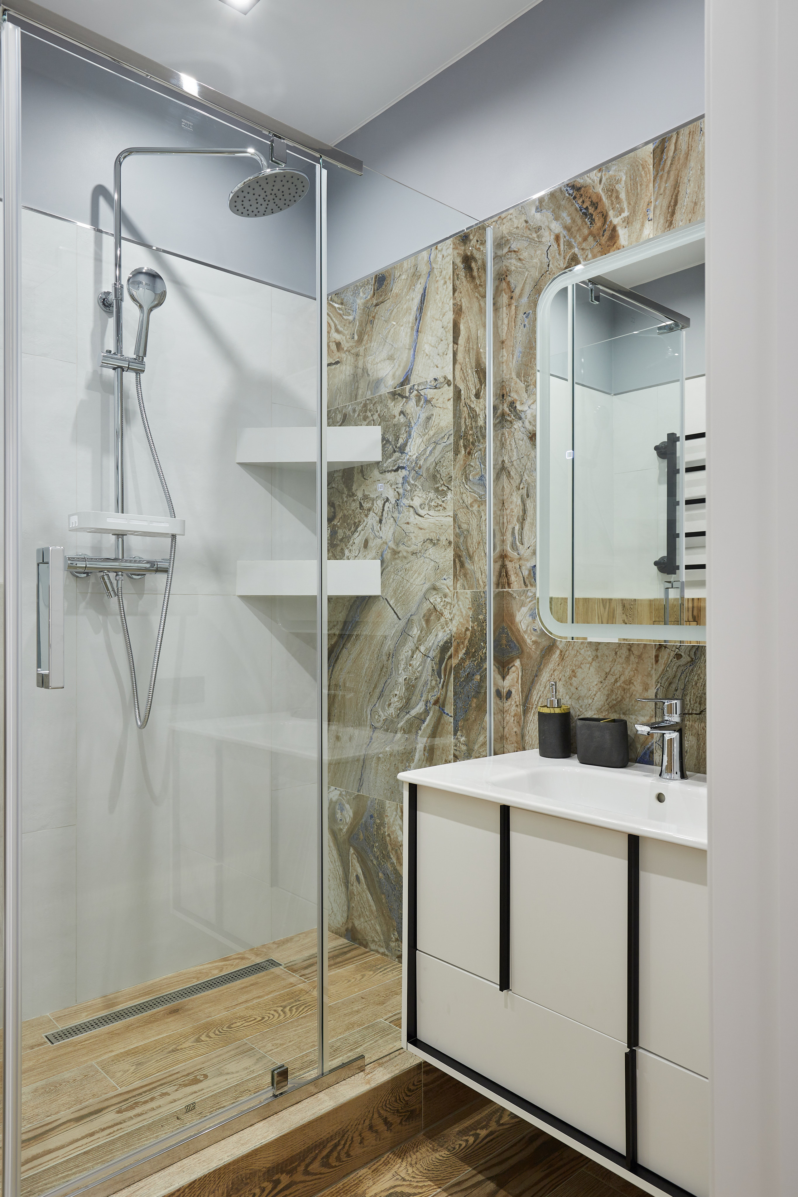 Реализованный проект однокомнатной квартиры дизайнера Ирины Лузан. Интерьерный фотограф Краснодар. Галина Ладыгина