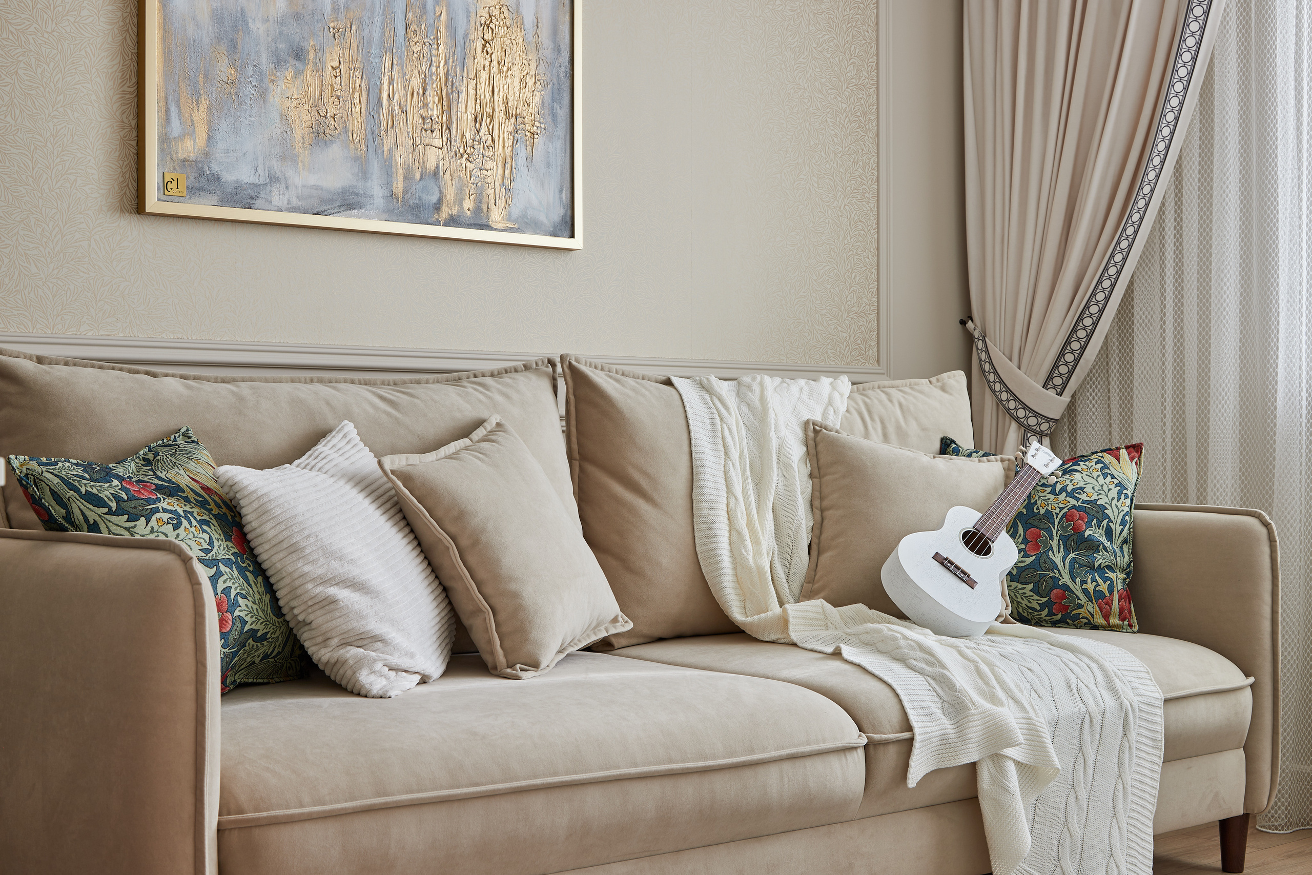 Реализованный проект однокомнатной квартиры дизайнера Ирины Лузан. Интерьерный фотограф Краснодар. Галина Ладыгина