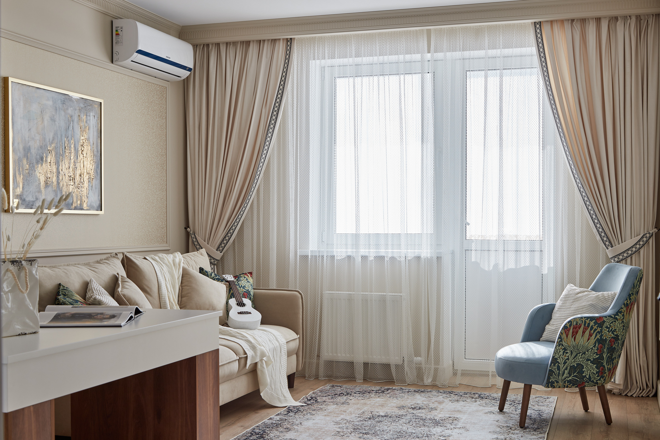 Реализованный проект однокомнатной квартиры дизайнера Ирины Лузан. Интерьерный фотограф Краснодар. Галина Ладыгина