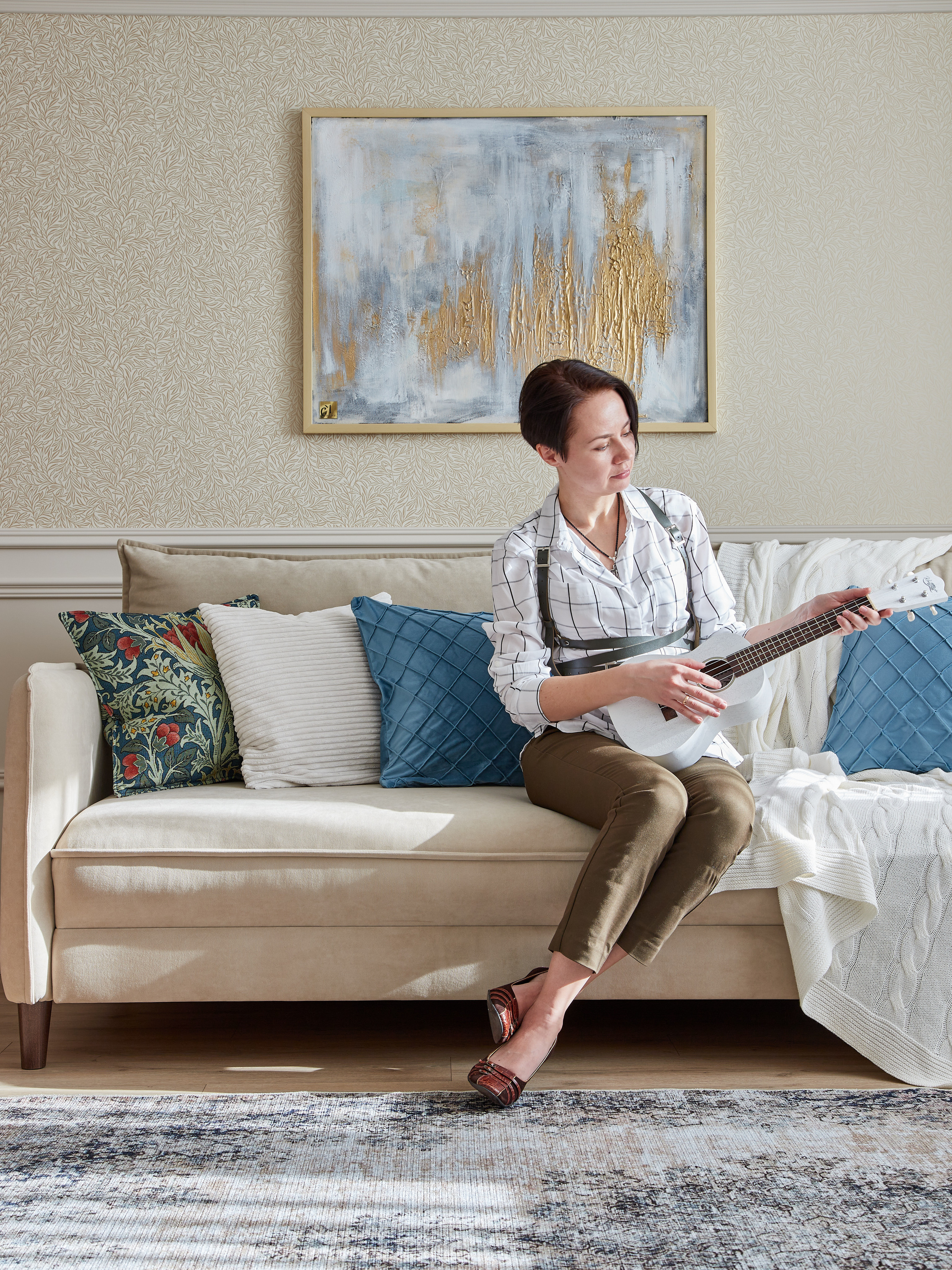 Реализованный проект однокомнатной квартиры дизайнера Ирины Лузан. Интерьерный фотограф Краснодар. Галина Ладыгина