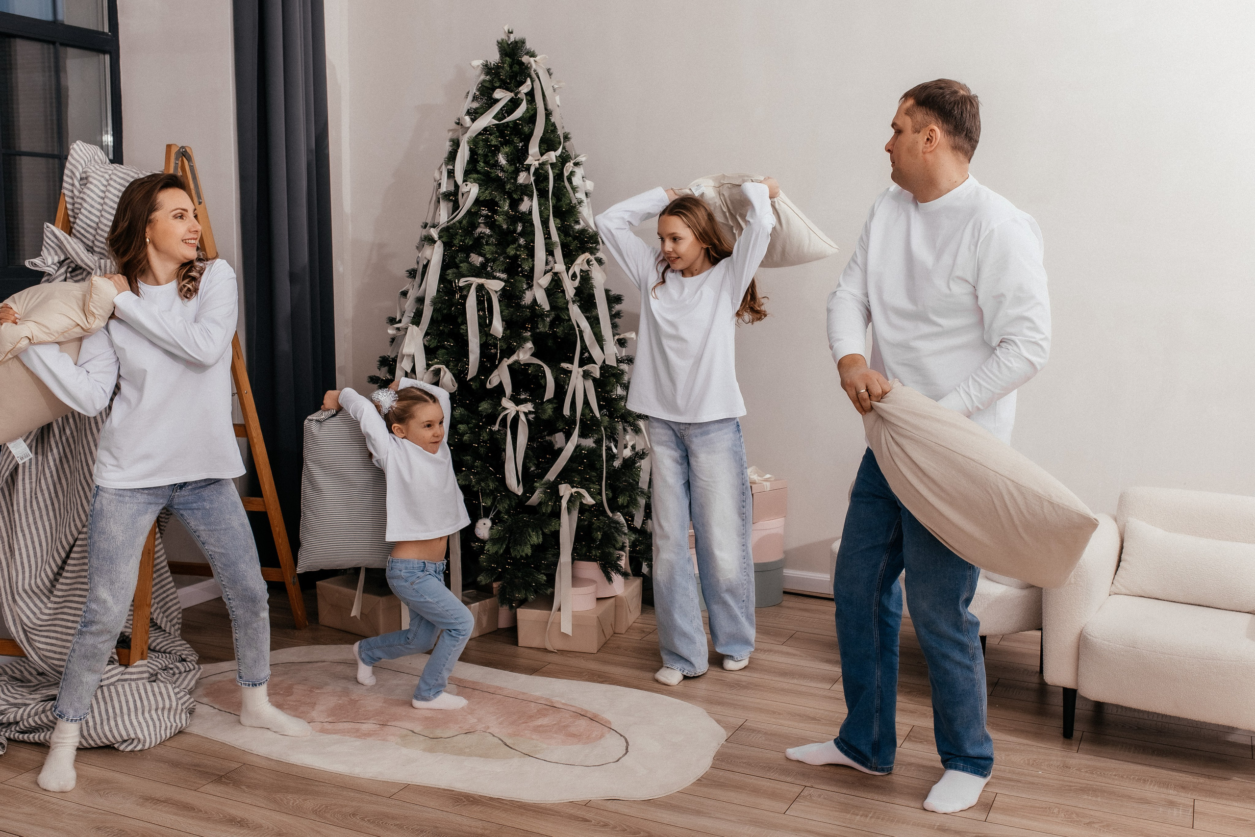 Новогодняя семейная в студии. Профессиональный фотограф, Москва |Видное Елена Елизарова