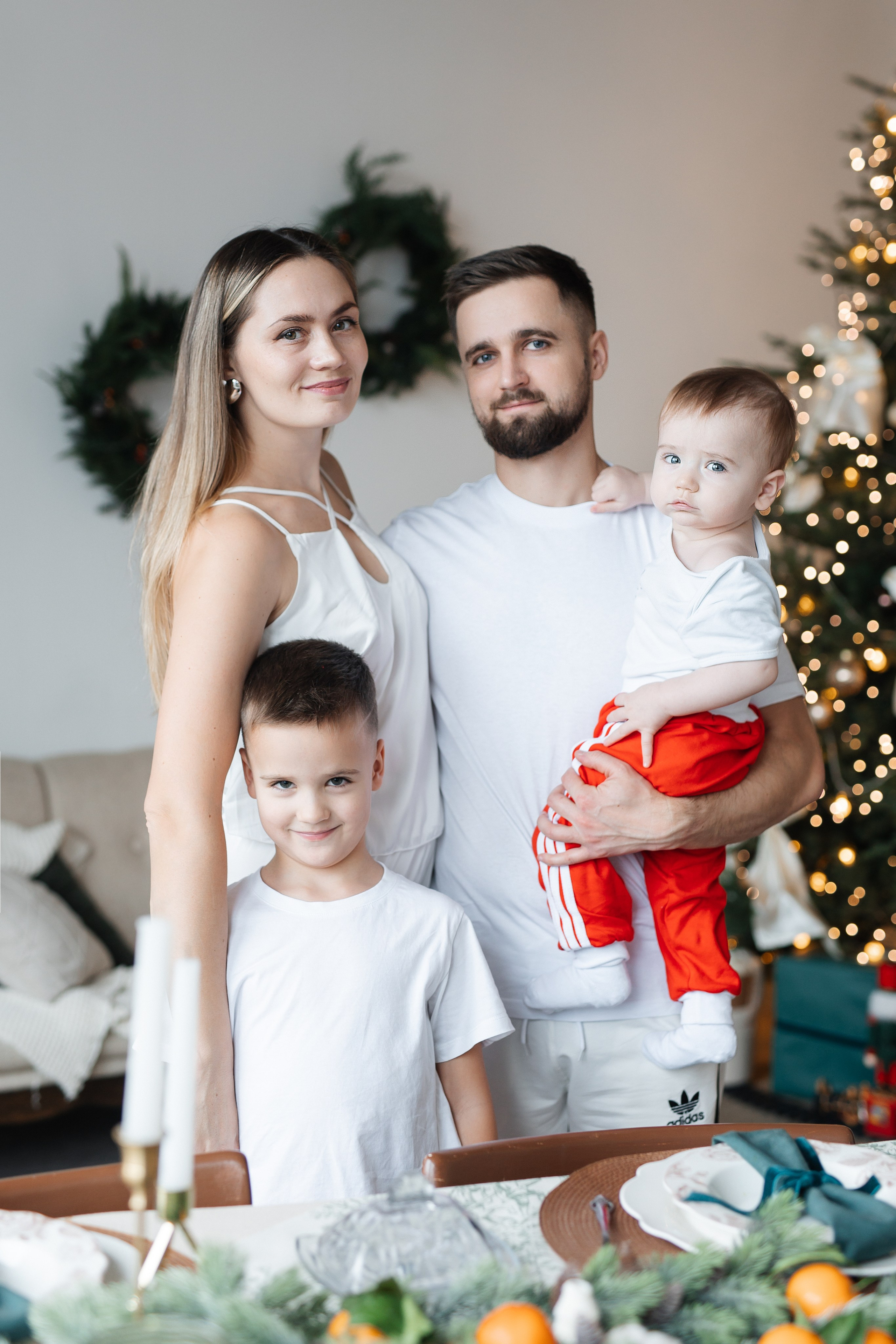 Семейная новогодняя фотосессия