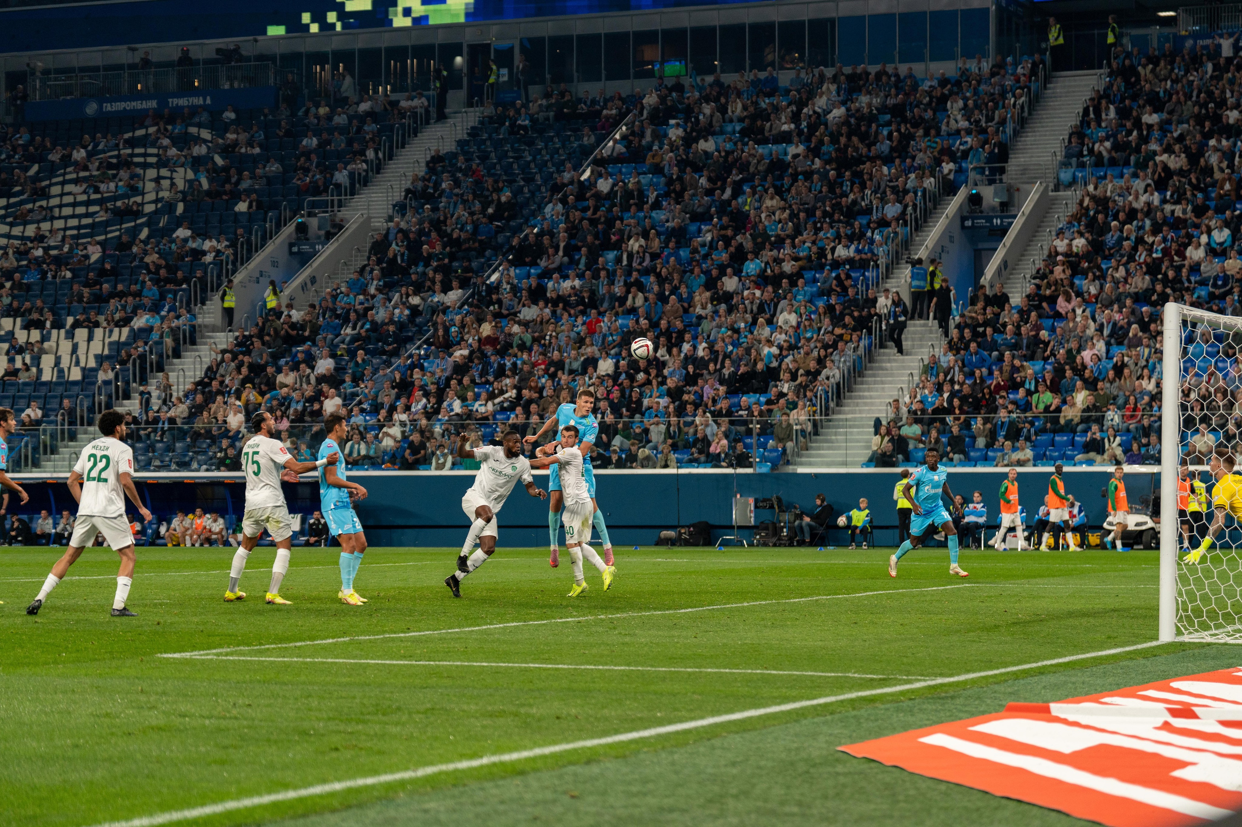 Спортивный репортаж: Зенит побеждает Ахмат, репортажный фотограф спорт съёмка