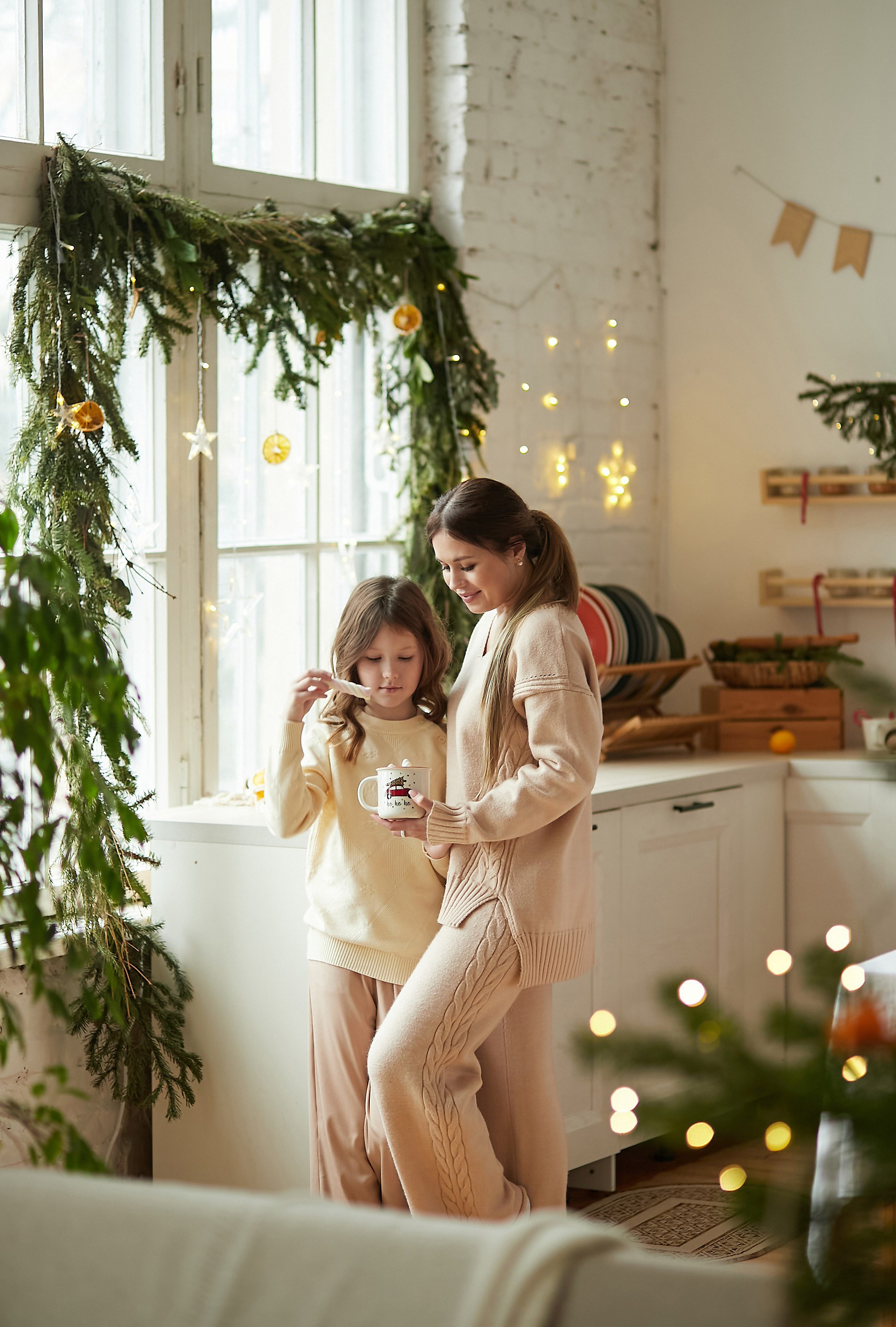 новогодняя фотосессия мама с дочкой в москве