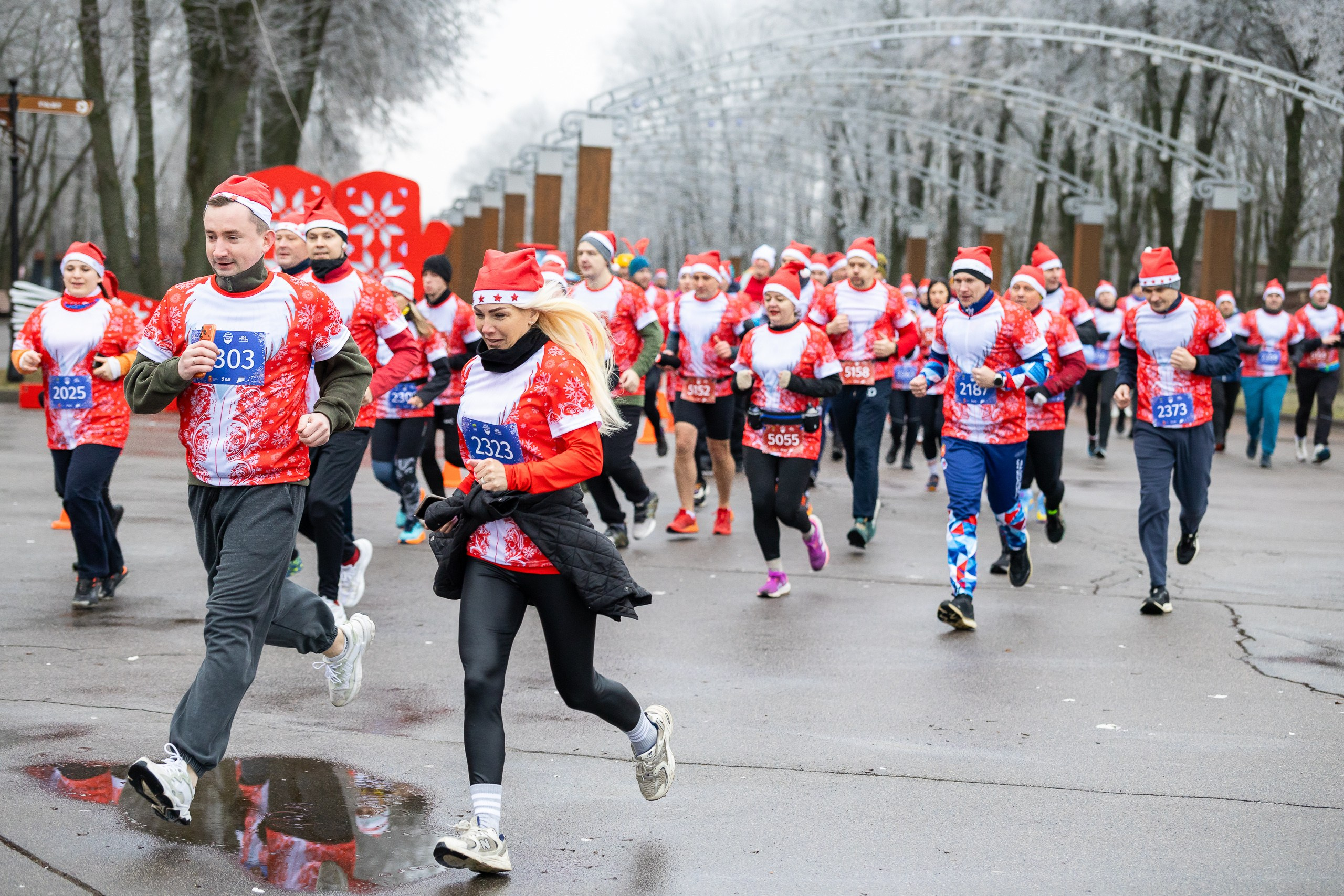 Забег Дедов Морозов!. Свадебная фотосъёмка в Москве, Туле