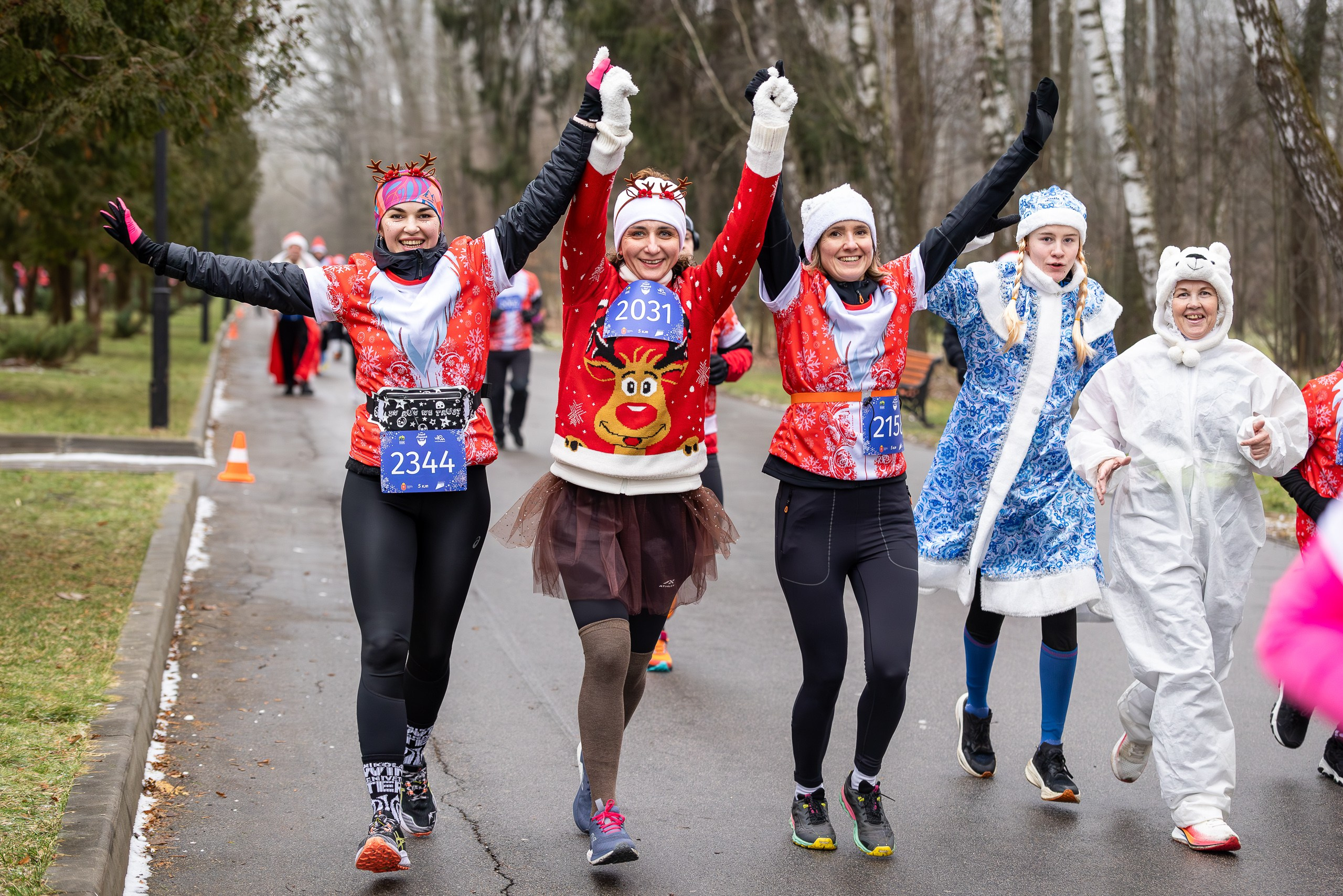Забег Дедов Морозов!. Свадебная фотосъёмка в Москве, Туле