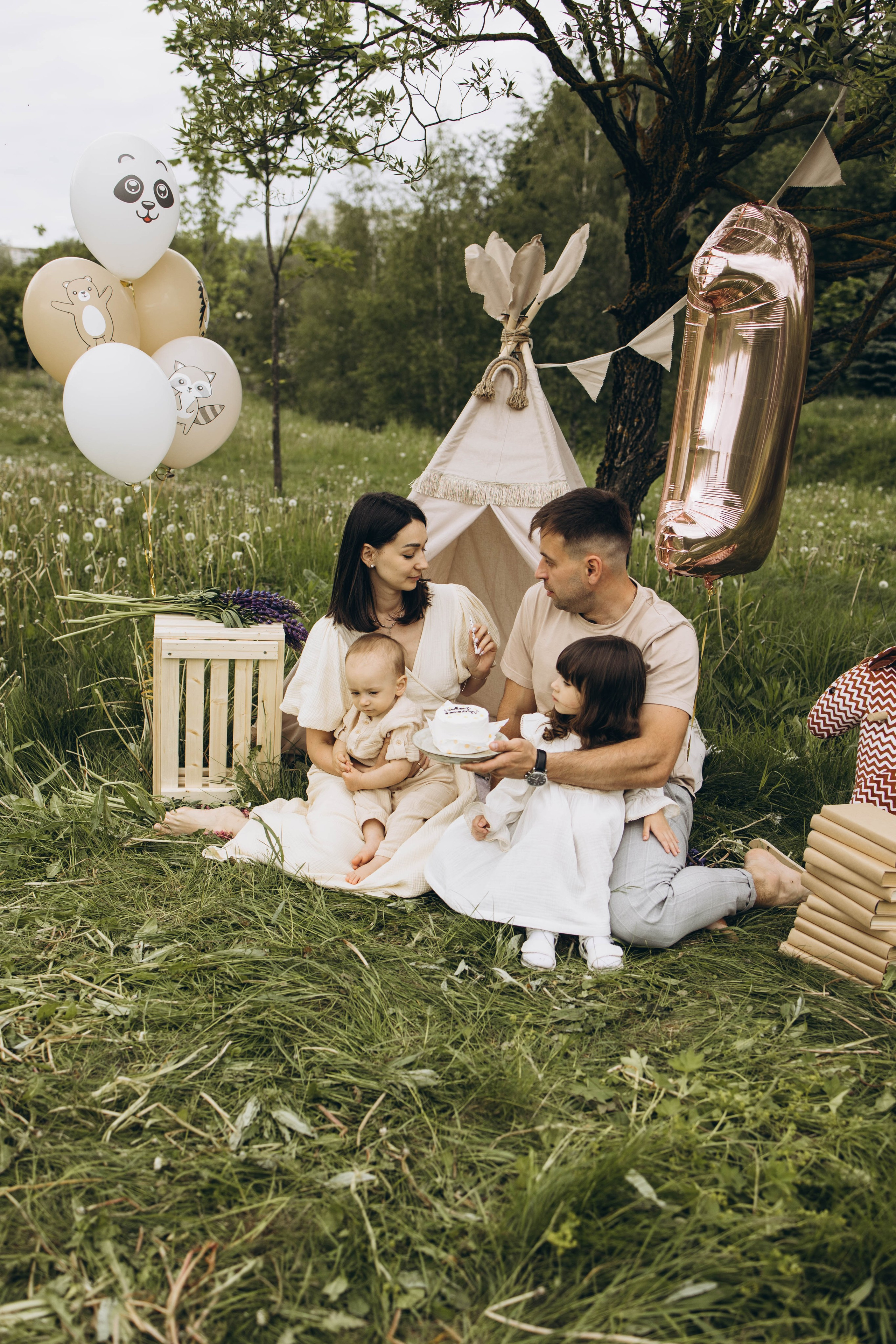 Маша, Женя, Ариана и Мирон. Семейный фотограф в Москве Виктория Ястребинская