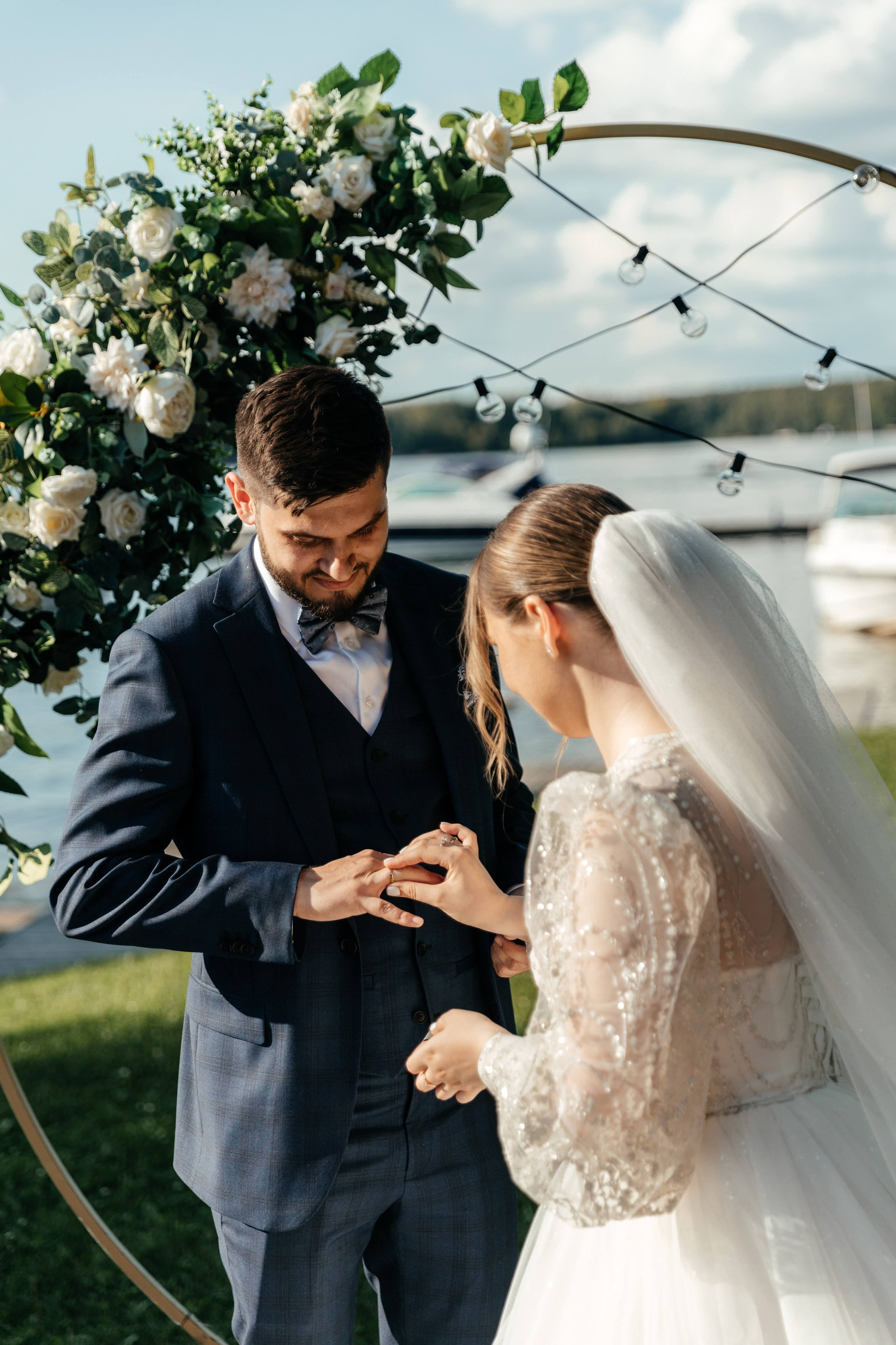 Настя и Витя | Rodina Yaht Club. Свадебный фотограф Ангелина Зотова | Обнинск, Москва, Калуга