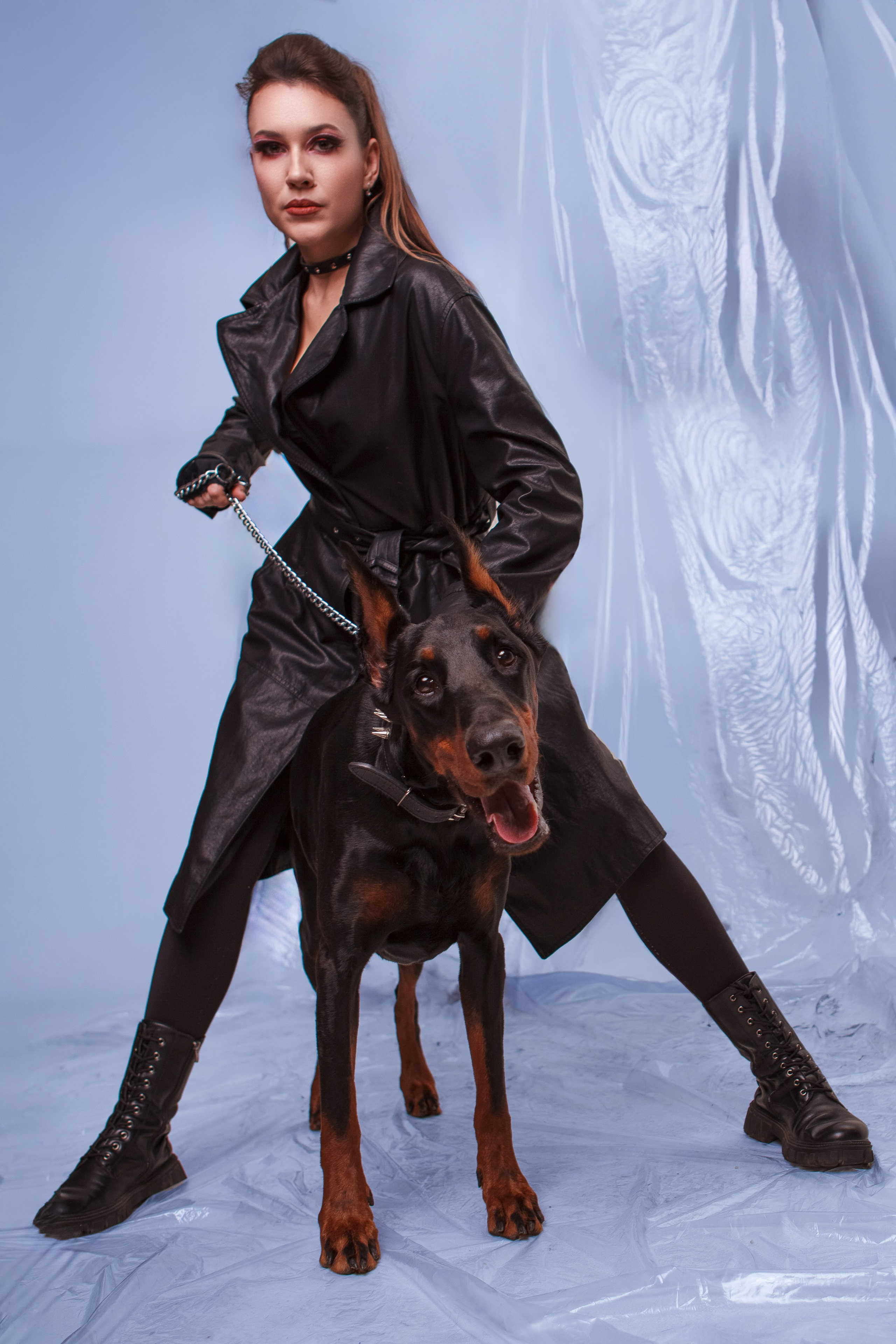 Фотосессия с доберманом в Ставрополе. Фотограф Ставрополь Пятигорск Елизавета Дарина