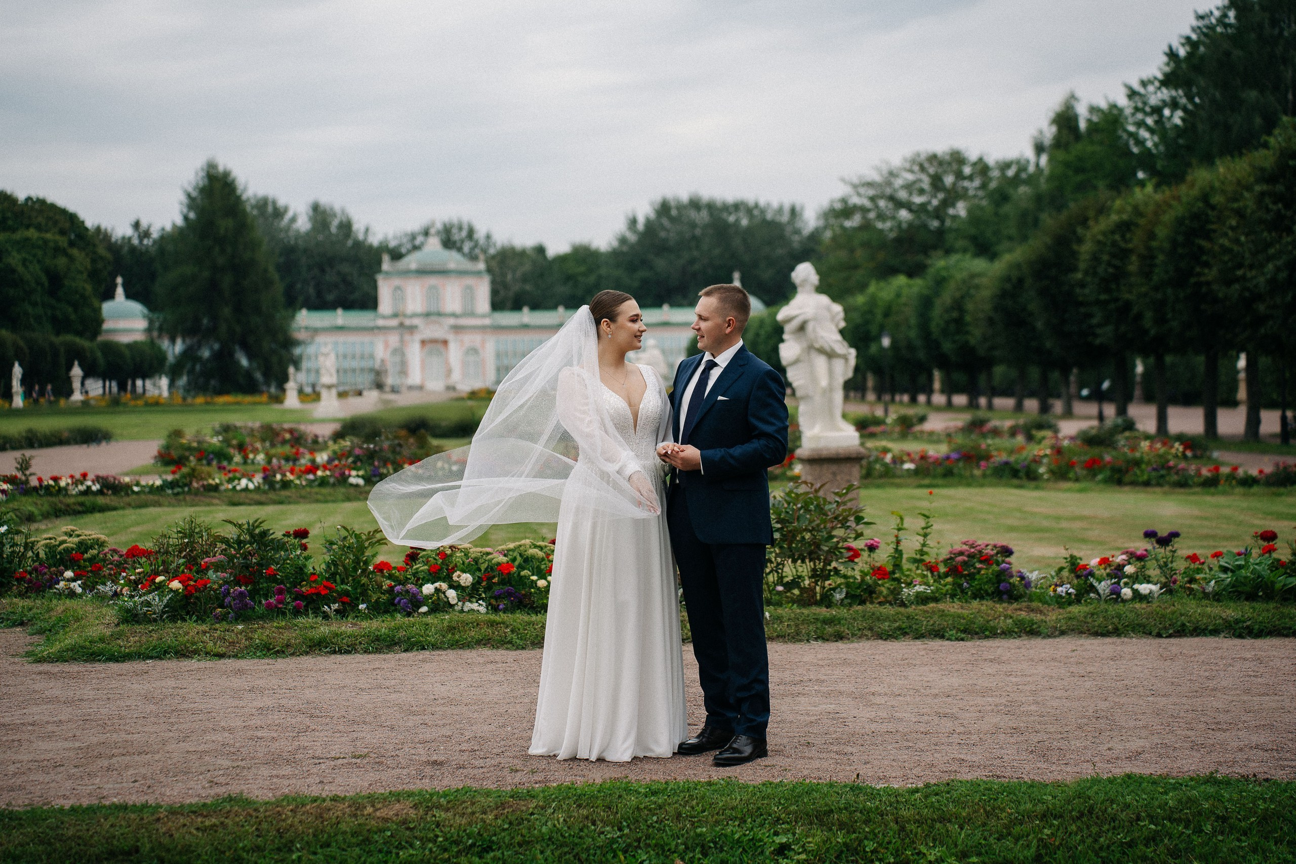 Свадебная фотосессия в Кусково и роспись в Итальянском дворике
