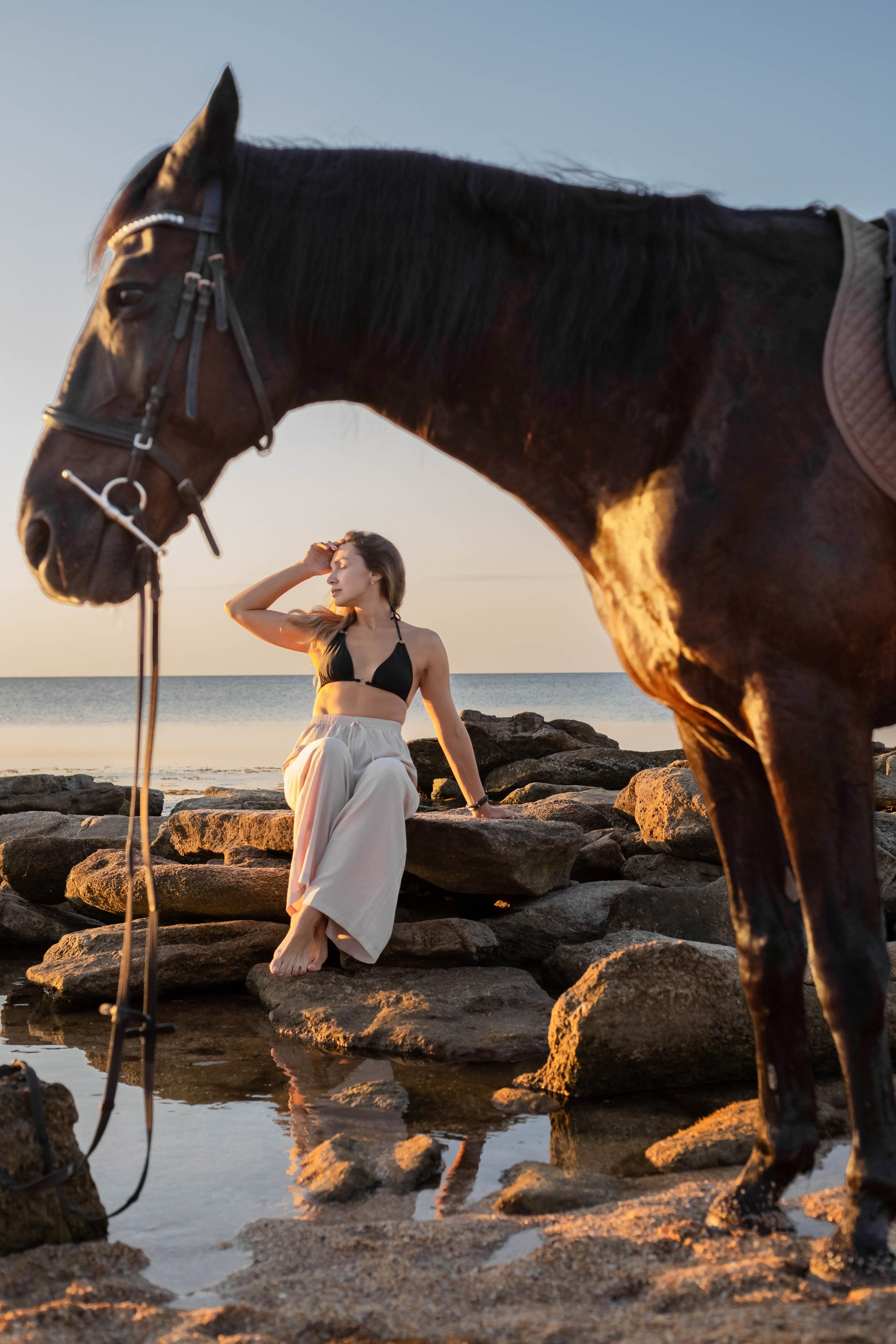 Фотосессия на море с лошадью. Фотограф в Феодосии Наталья Булгакова
