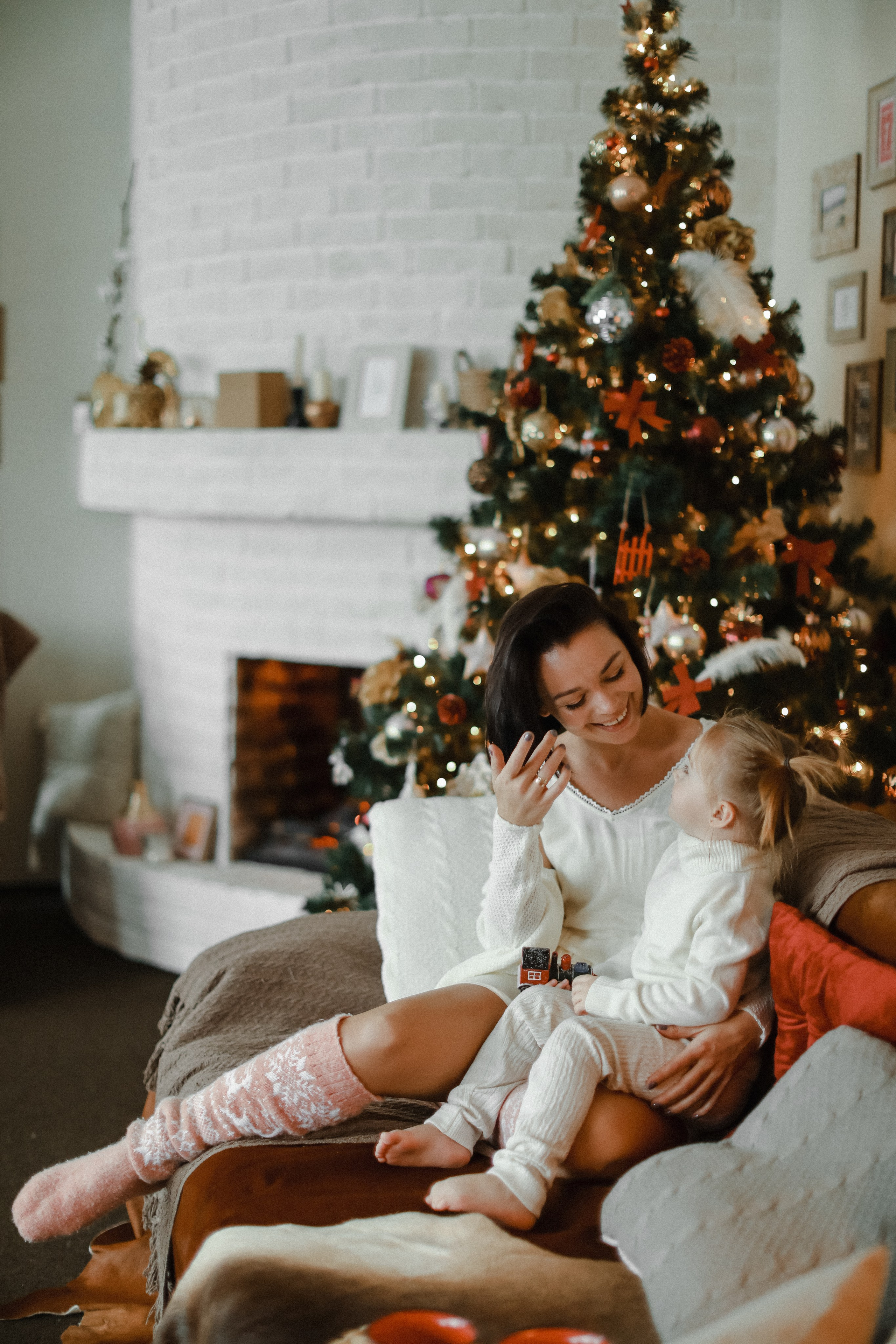 Новогодняя фотосессия мамы и дочки. Свадебный и семейный фотограф Скрынник Светлана